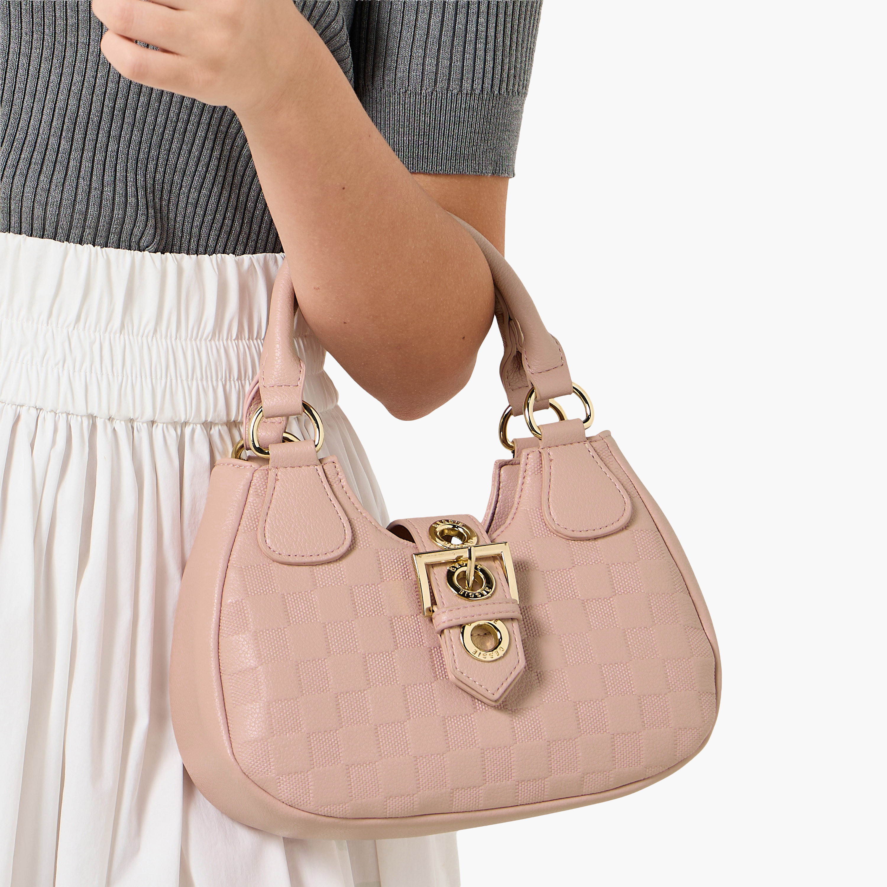 شنطة باجيت كاروهات بحزام قابل للفصل من بيسي لندن-women-bagsandwallets-handbags-image-2