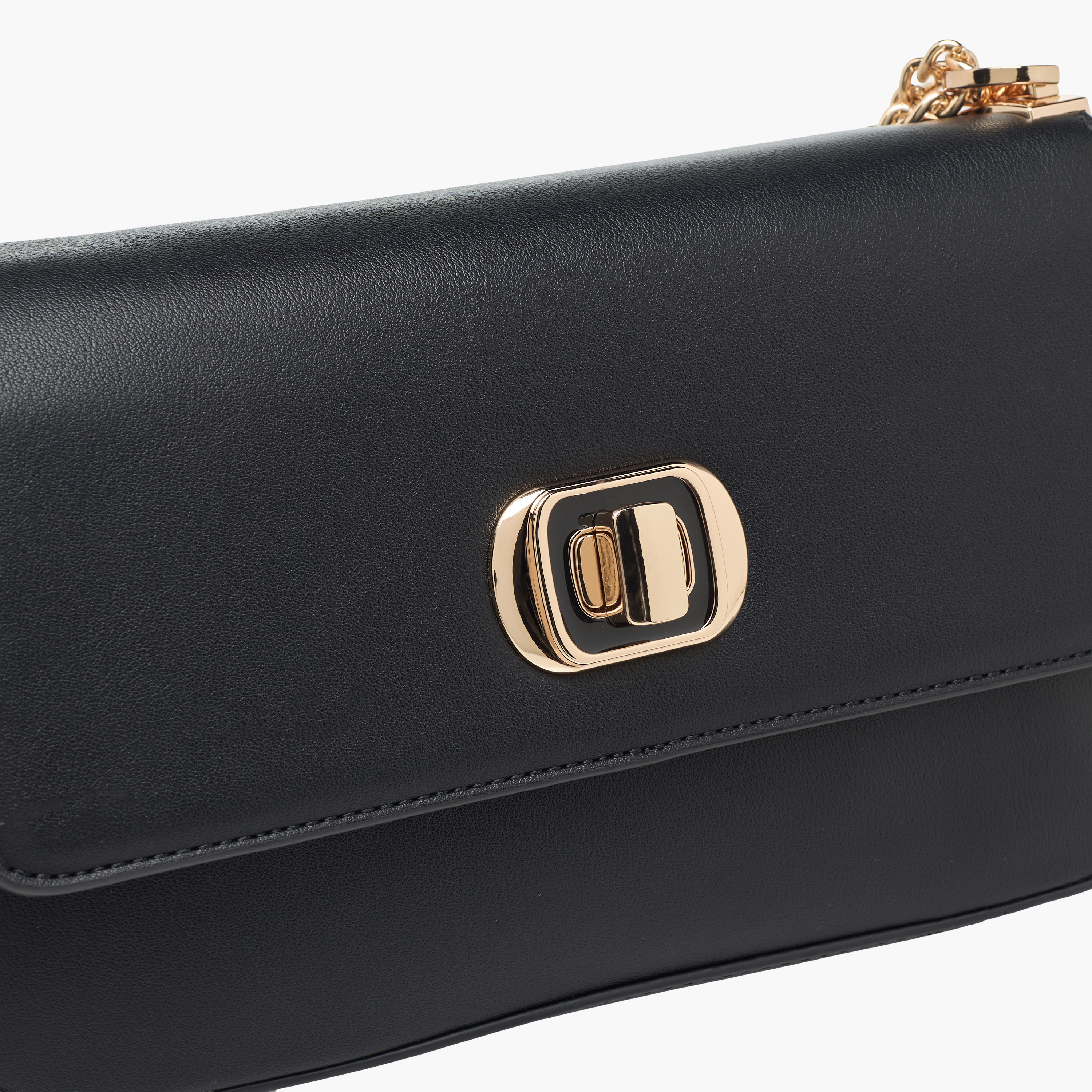 Bessie London Checked Baguette Bag with Detachable Strap-women-bagsandwallets-handbags-image-5