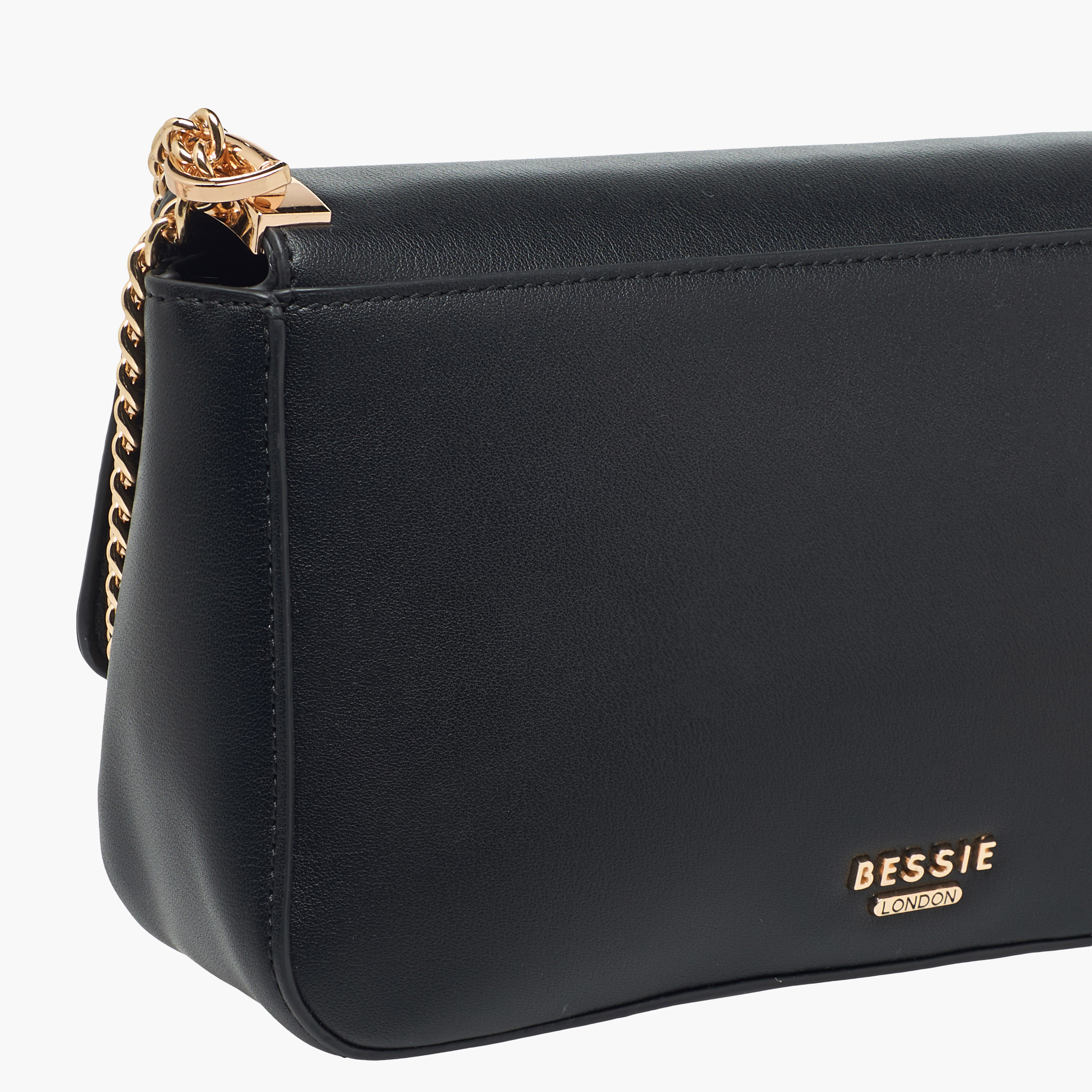Bessie London Checked Baguette Bag with Detachable Strap-women-bagsandwallets-handbags-image-6