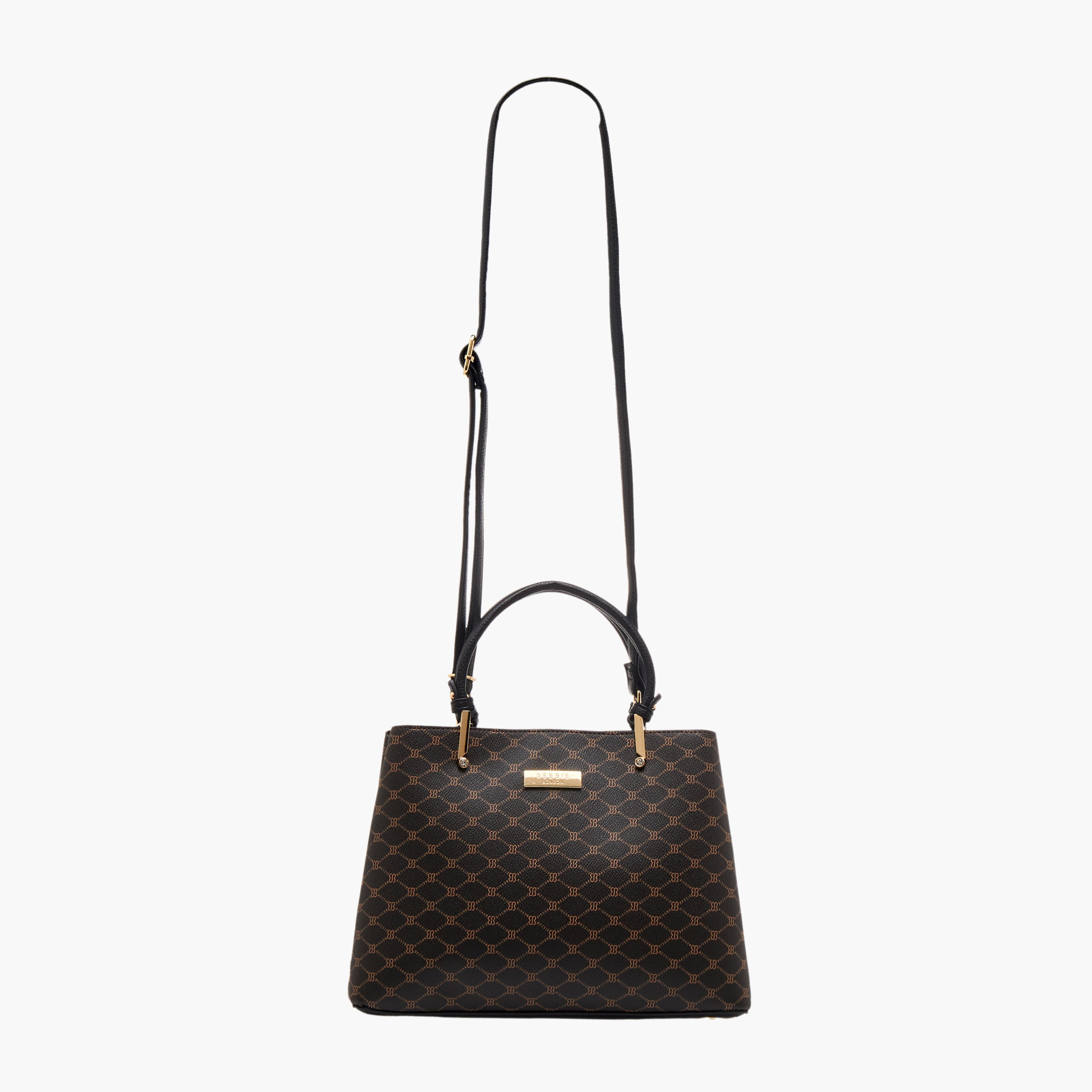 Bessie London Checked Crossbody Bag with Detachable Strap-women-bagsandwallets-handbags-image-3