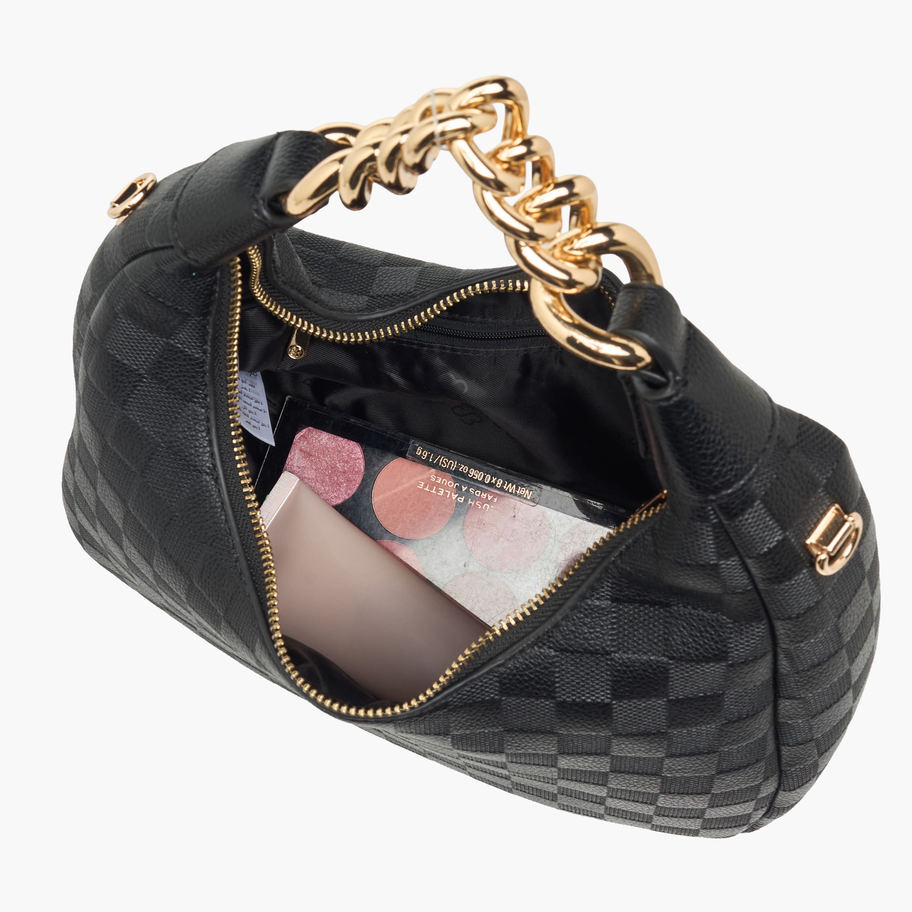 شنطة هوبو كاروهات بحزام قابل للفصل من بيسي لندن-women-bagsandwallets-handbags-image-10