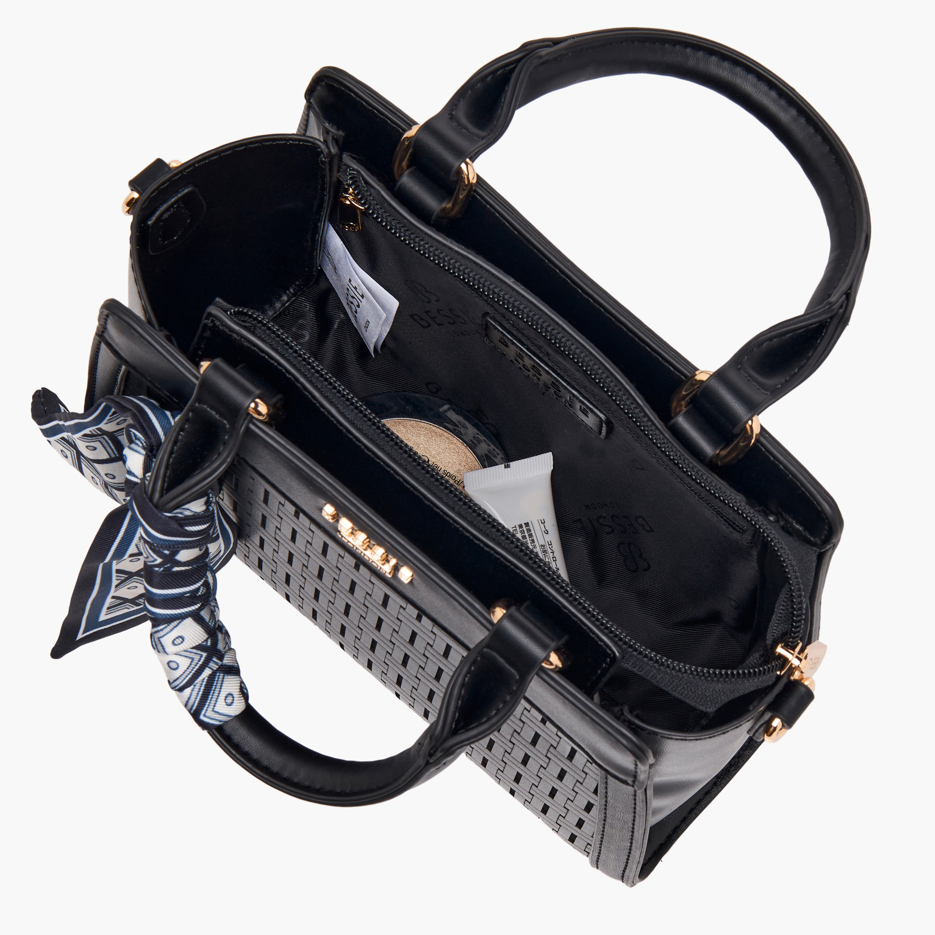 شنطة كروس بودي بزينة وشاح وحزام قابل للفصل من بيسي لندن-women-bagsandwallets-handbags-image-9