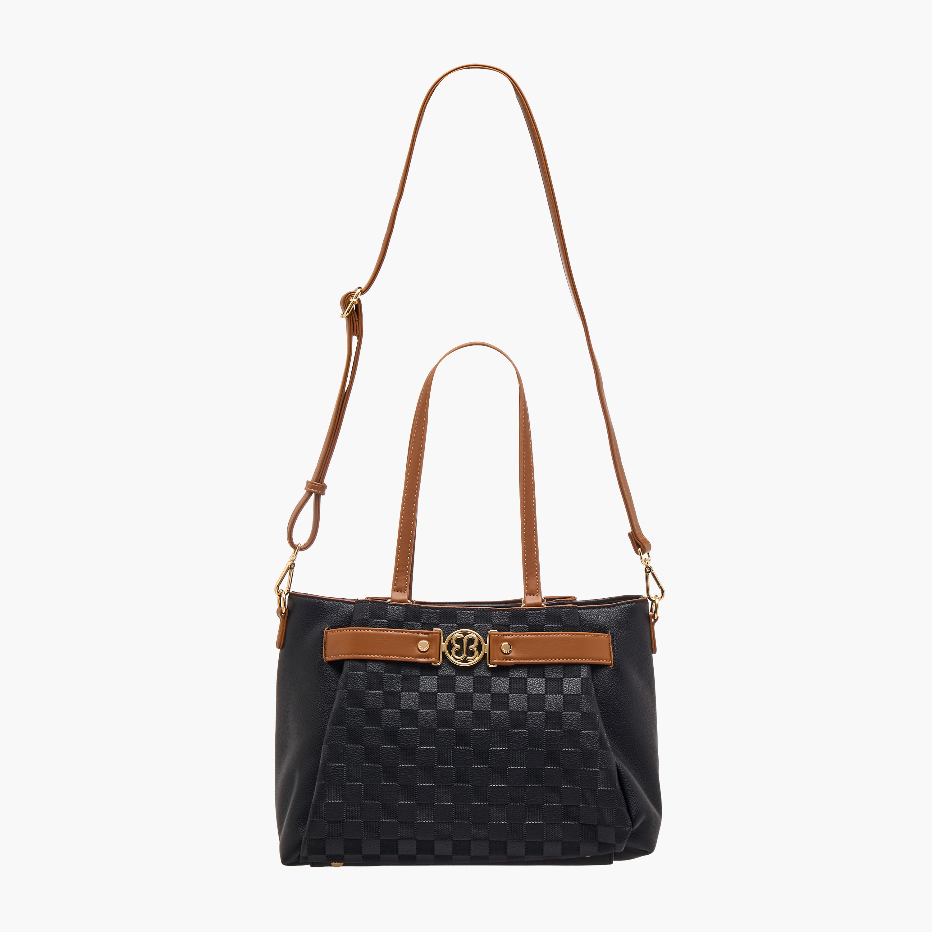 شنطة توتي كاروهات بحزام قابل للفصل من بيسي لندن-women-bagsandwallets-handbags-image-3