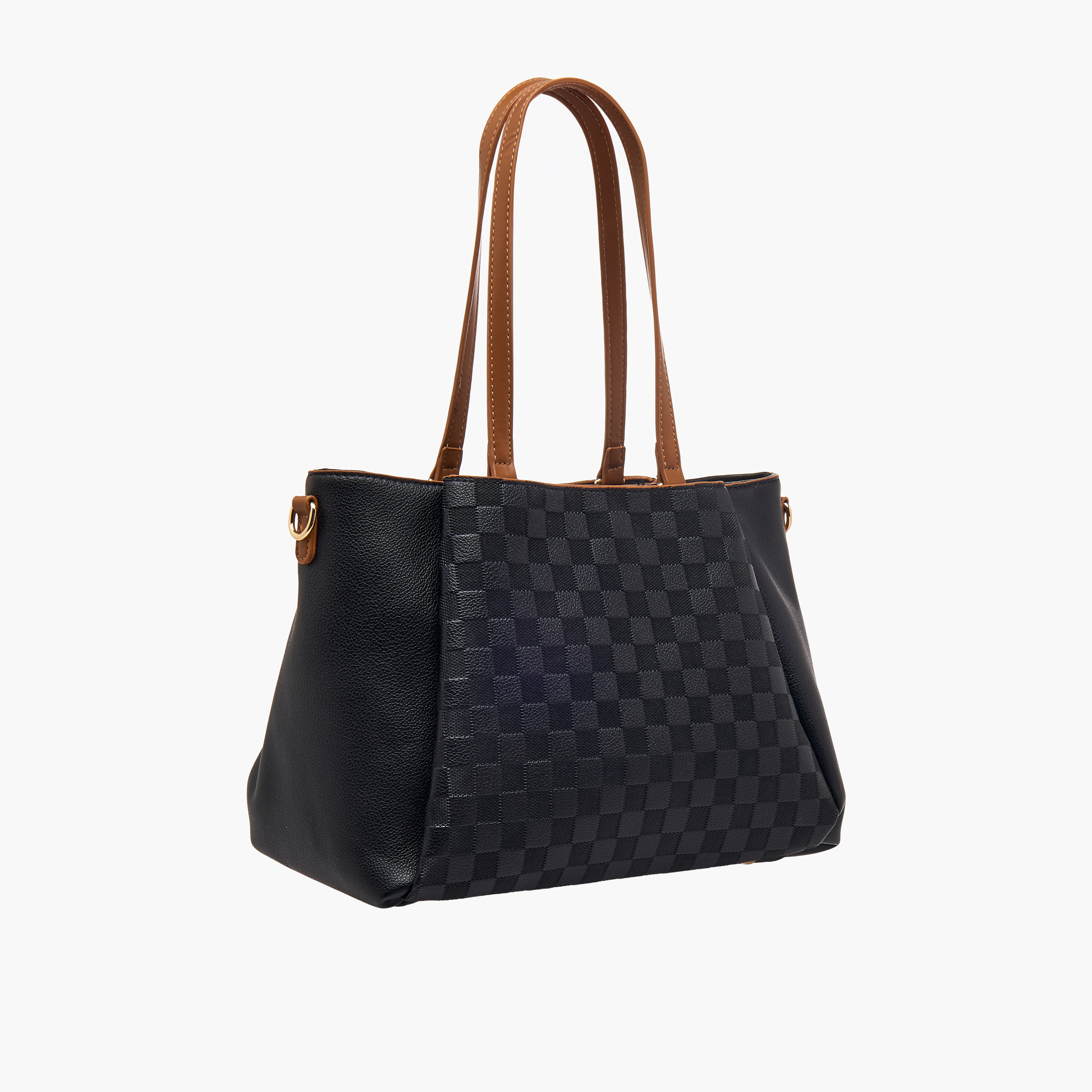 شنطة توتي كاروهات بحزام قابل للفصل من بيسي لندن-women-bagsandwallets-handbags-image-4