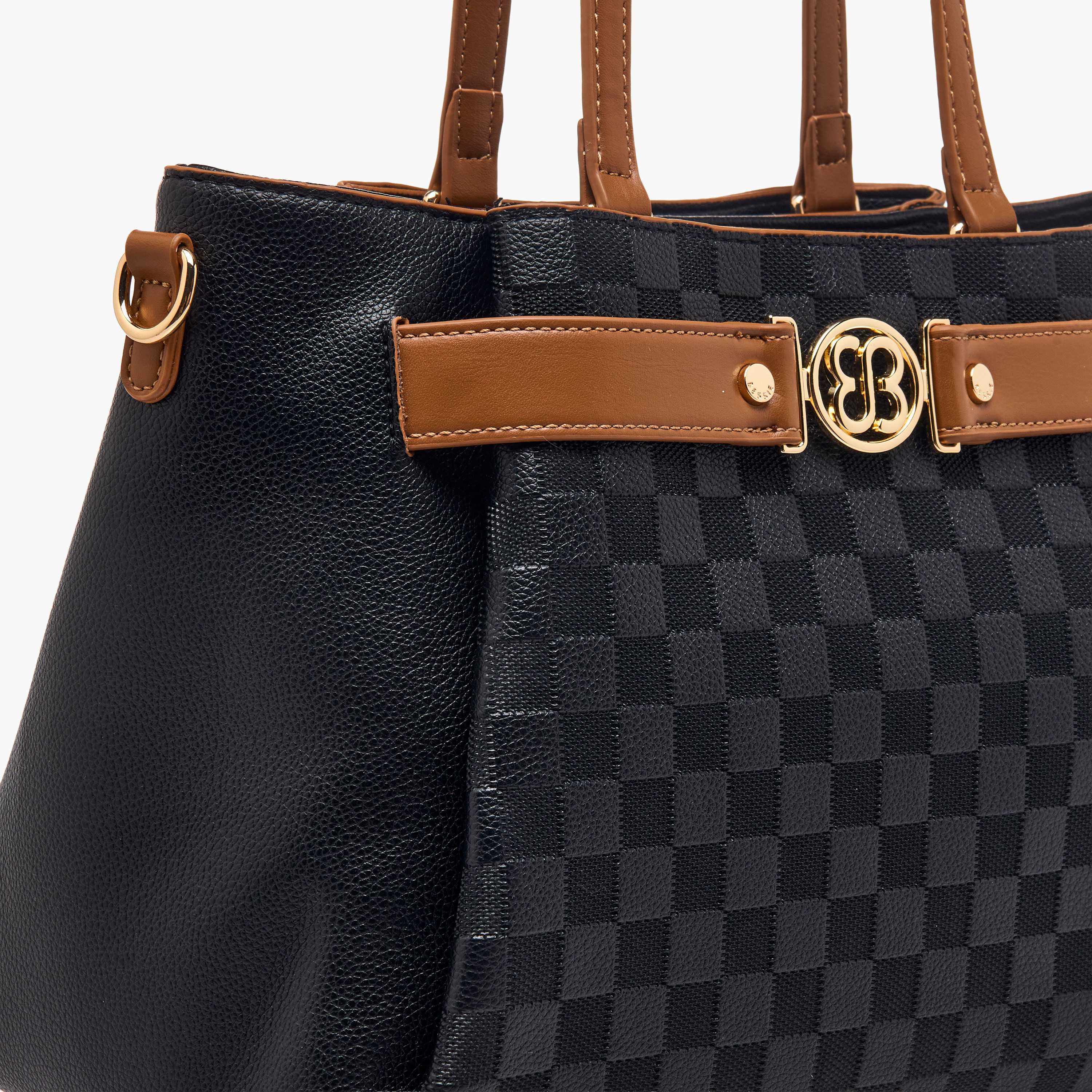 شنطة توتي كاروهات بحزام قابل للفصل من بيسي لندن-women-bagsandwallets-handbags-image-5