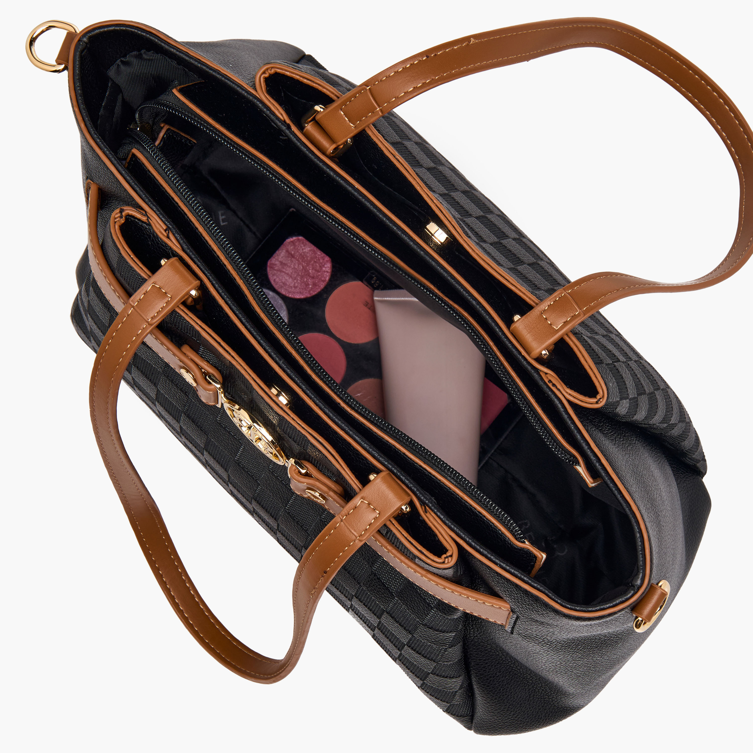 شنطة توتي كاروهات بحزام قابل للفصل من بيسي لندن-women-bagsandwallets-handbags-image-9