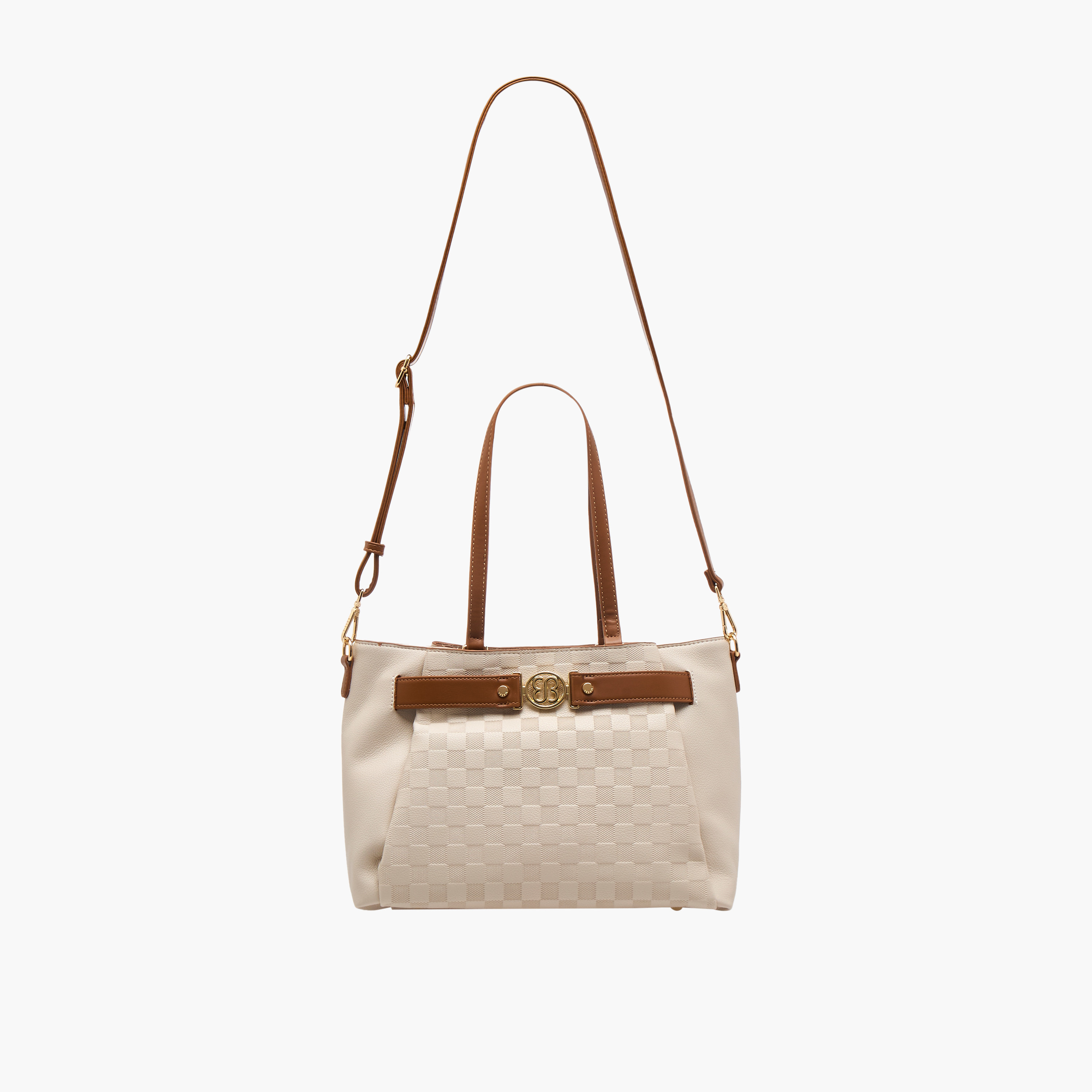 شنطة توتي كاروهات بحزام قابل للفصل من بيسي لندن-women-bagsandwallets-handbags-image-3