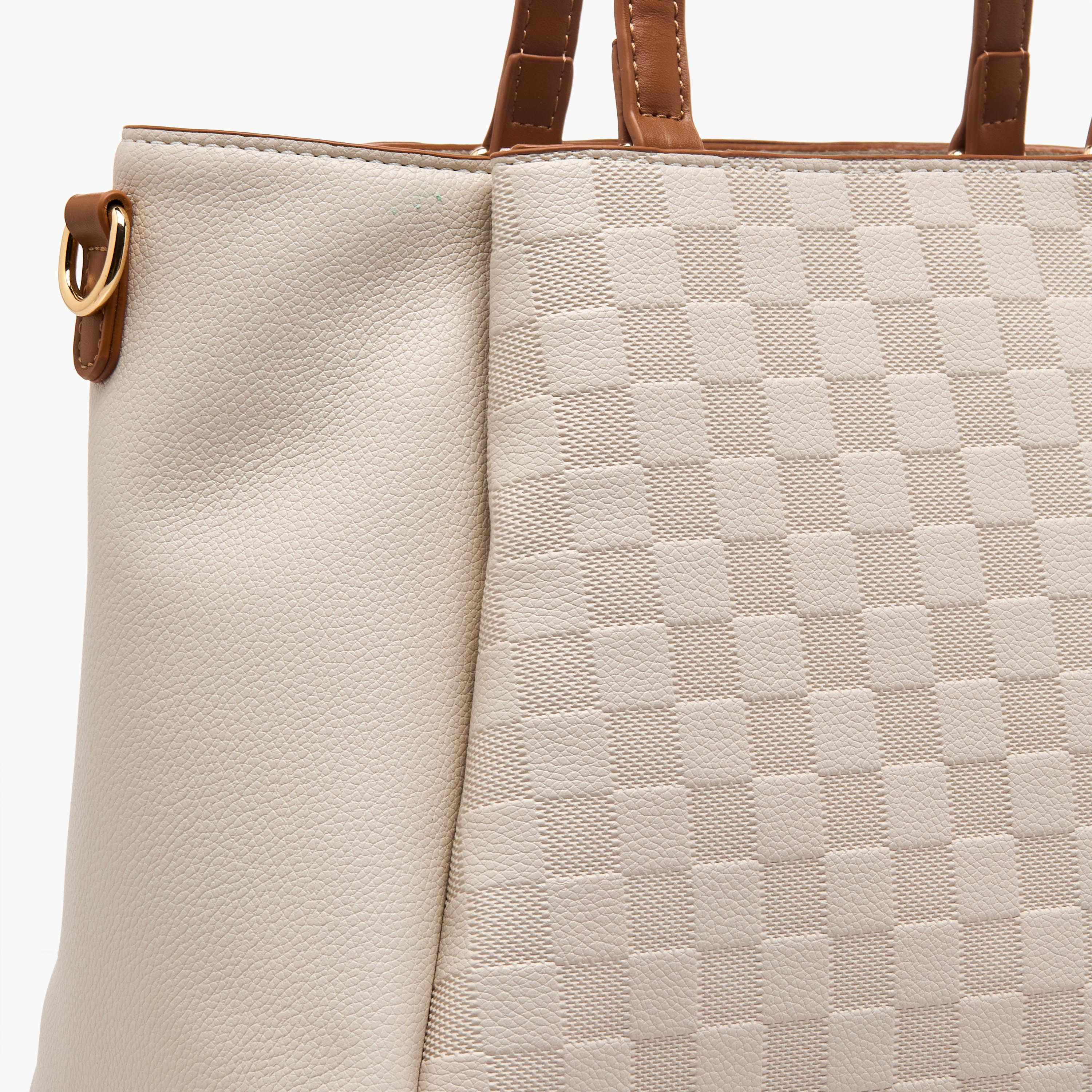 شنطة توتي كاروهات بحزام قابل للفصل من بيسي لندن-women-bagsandwallets-handbags-image-6