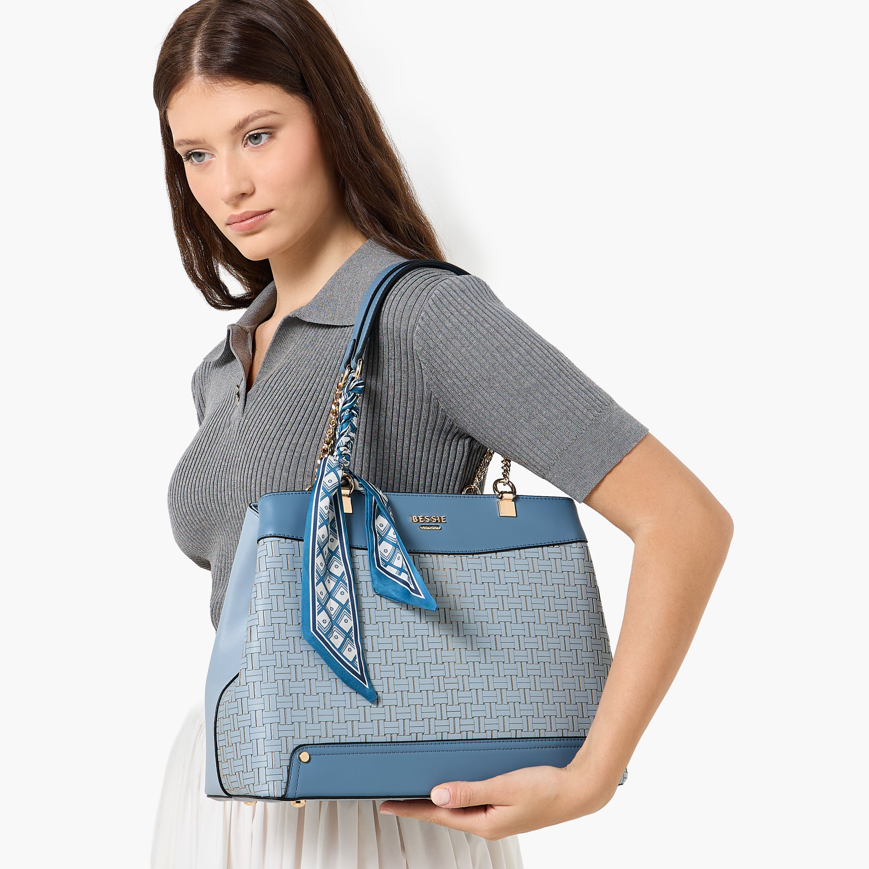 شنطة توتي بحزام قابل للفصل ووشاح من بيسي لندن-women-bagsandwallets-handbags-image-2