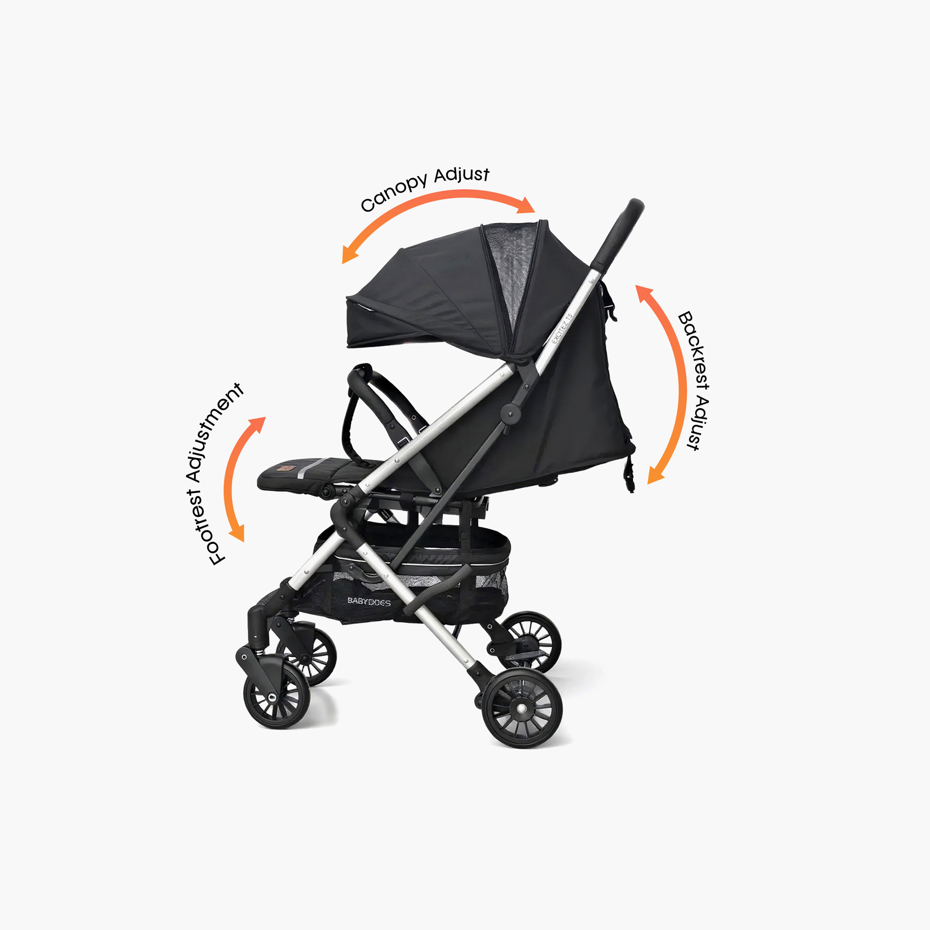 BABYDOES EXCITEZ - Compact Travel System (Stroller + Car Seat), 0–3 Y – Black-baby-gear-strollersandprams-travelsystems-image-6