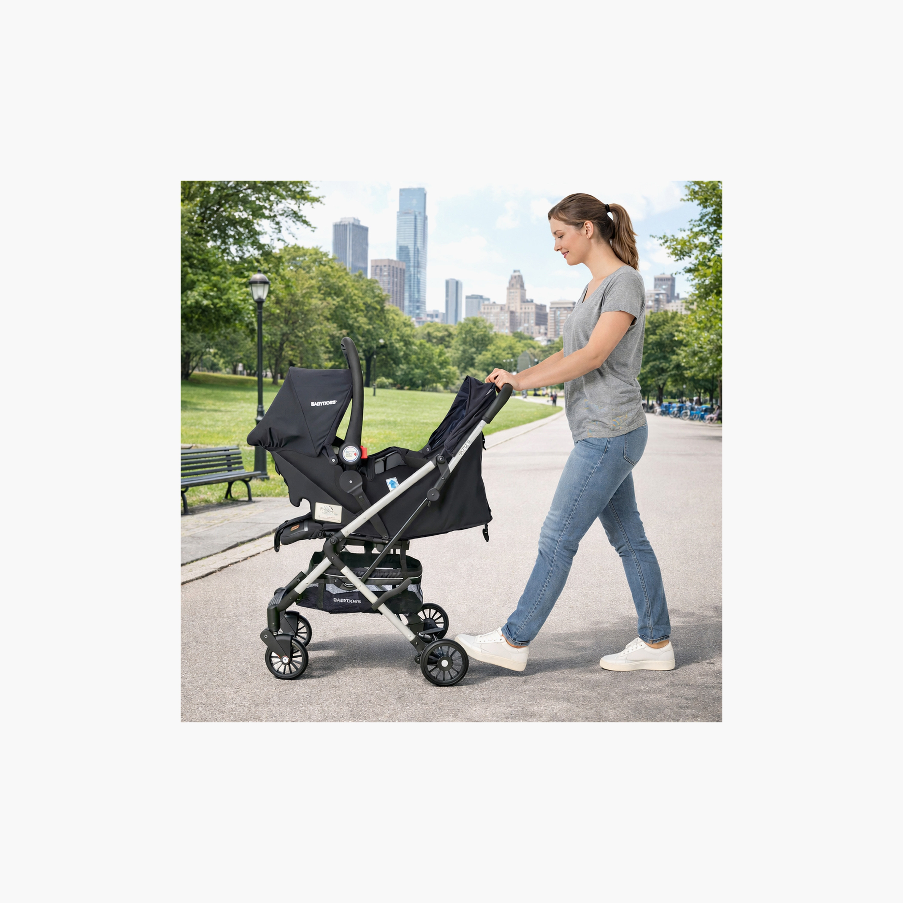 BABYDOES EXCITEZ - Compact Travel System (Stroller + Car Seat), 0–3 Y – Black-baby-gear-strollersandprams-travelsystems-image-8