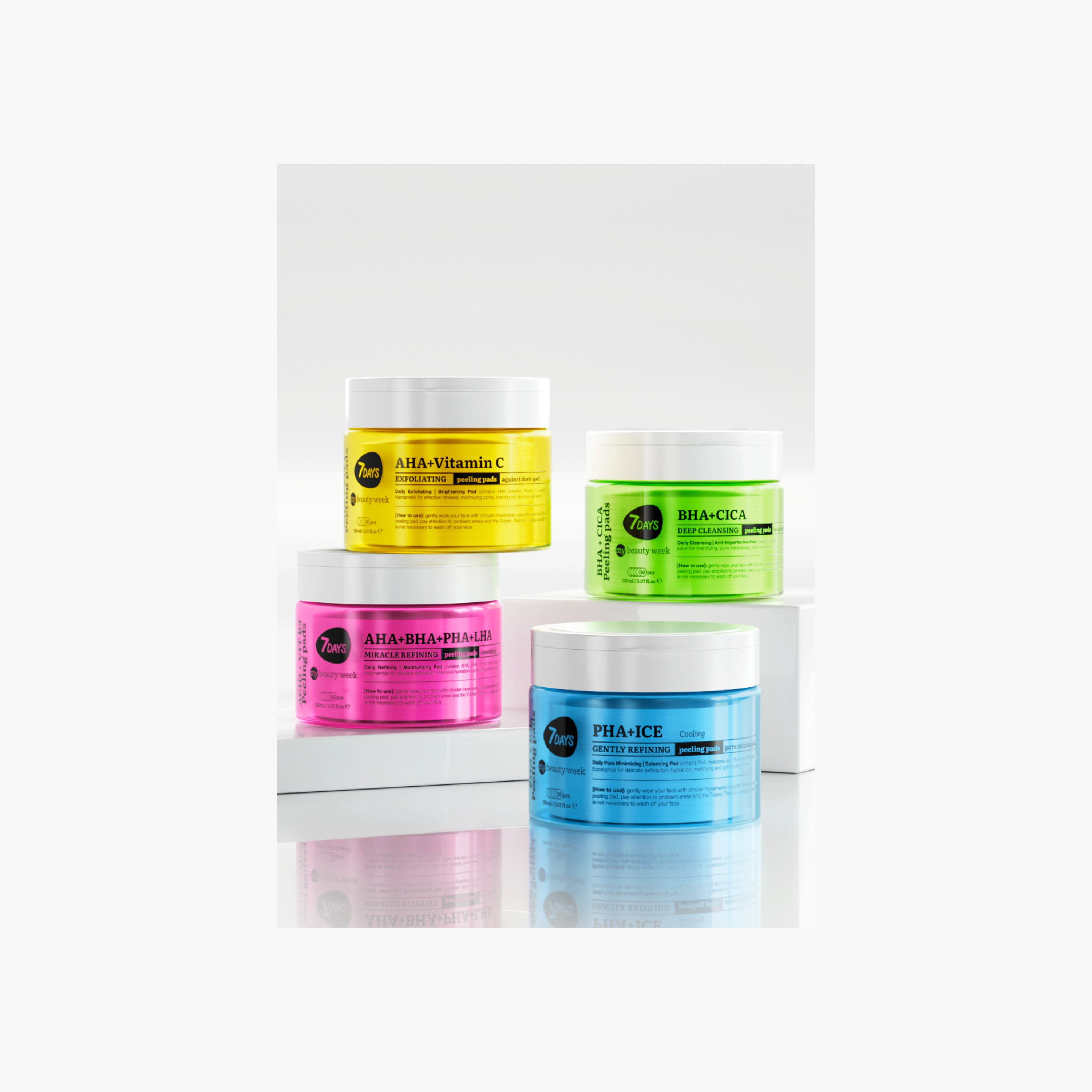 7days Brightening Exfoliating Peeling Pads-beautyandpersonalcare-skin-cleansers-tonerandmists-image-2