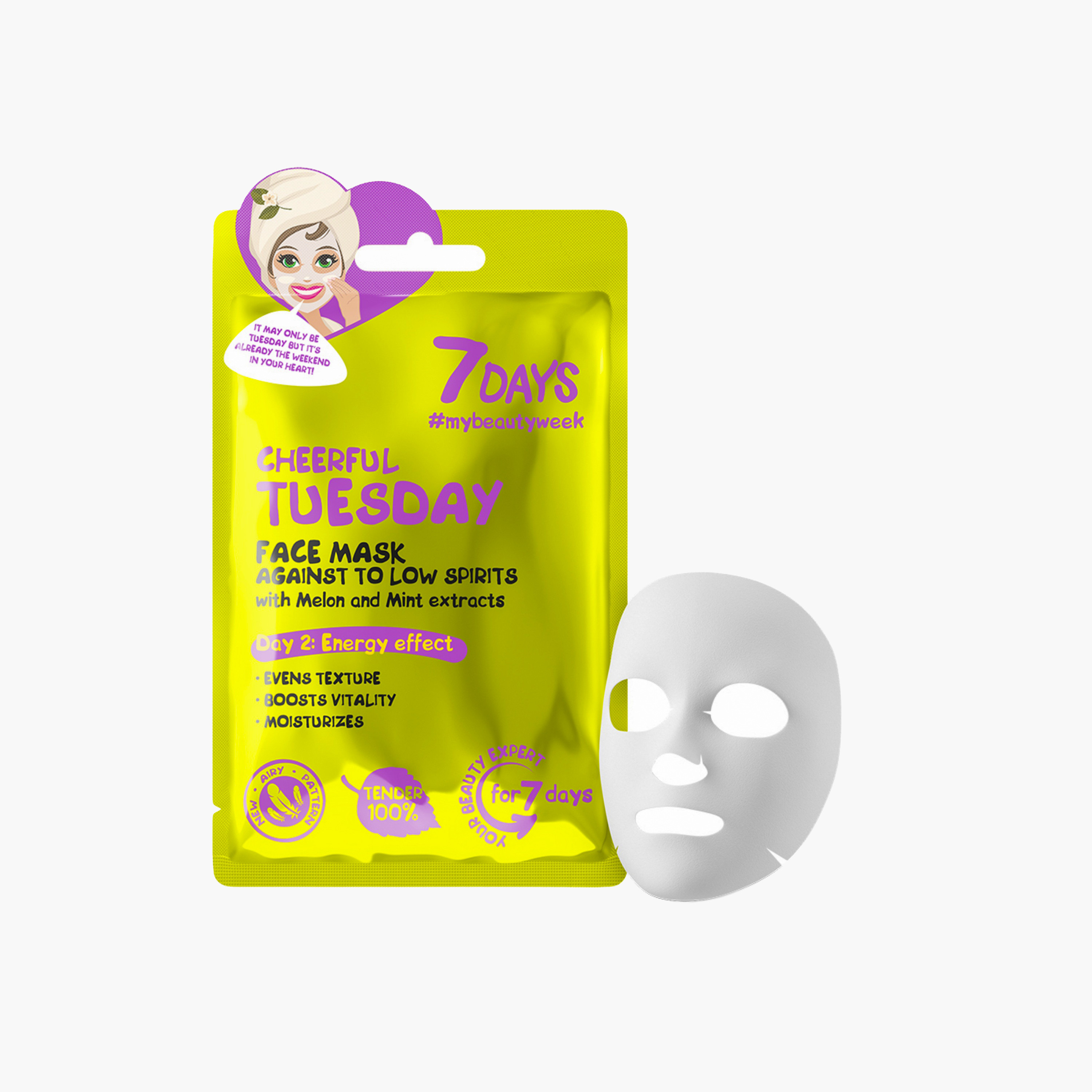7days Energising Sheet Mask Melon Mint-beautyandpersonalcare-skin-masks-sheetmask-image-1