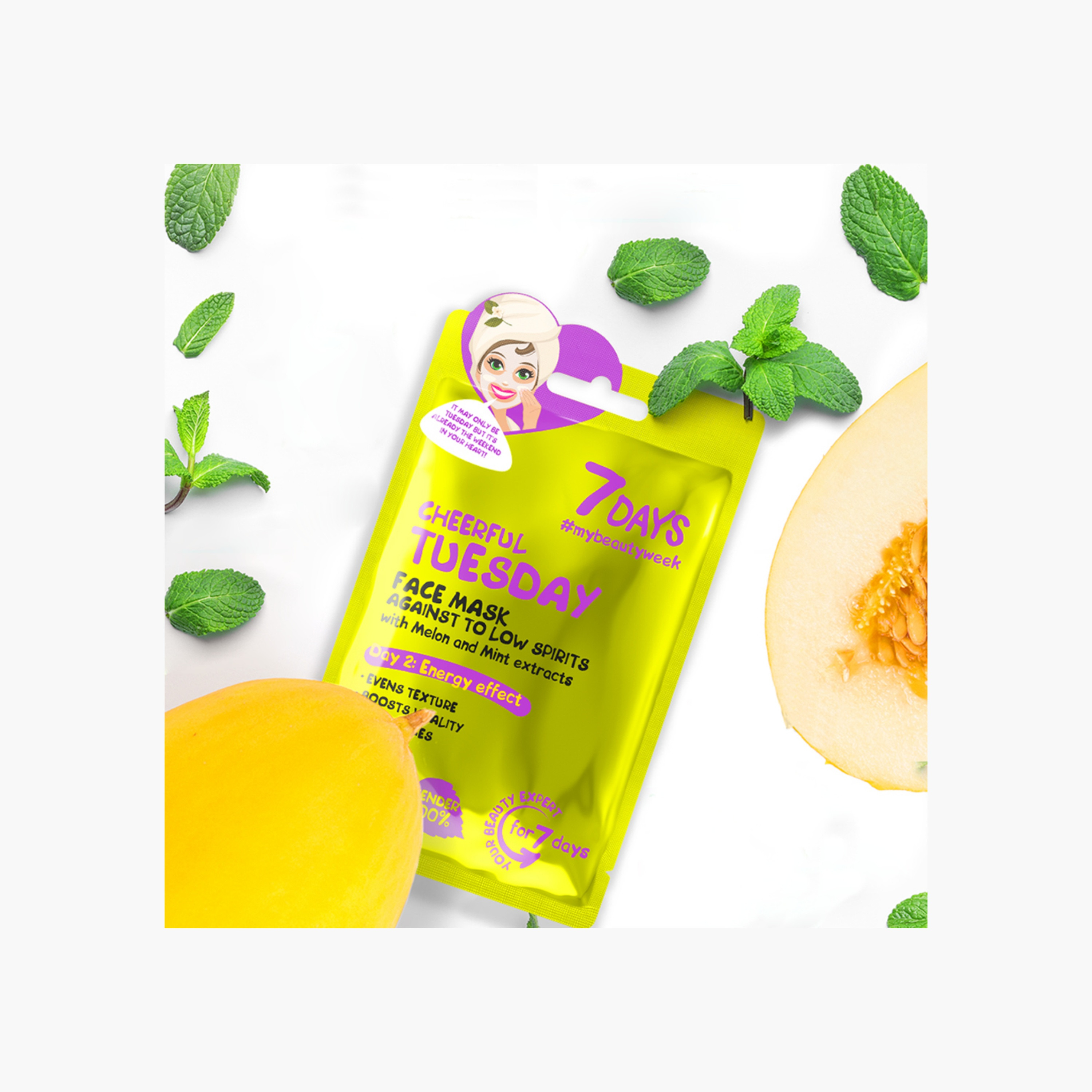 قناع وجه ورقي منشط بالشمام والنعناع-beautyandpersonalcare-skin-masks-sheetmask-image-5