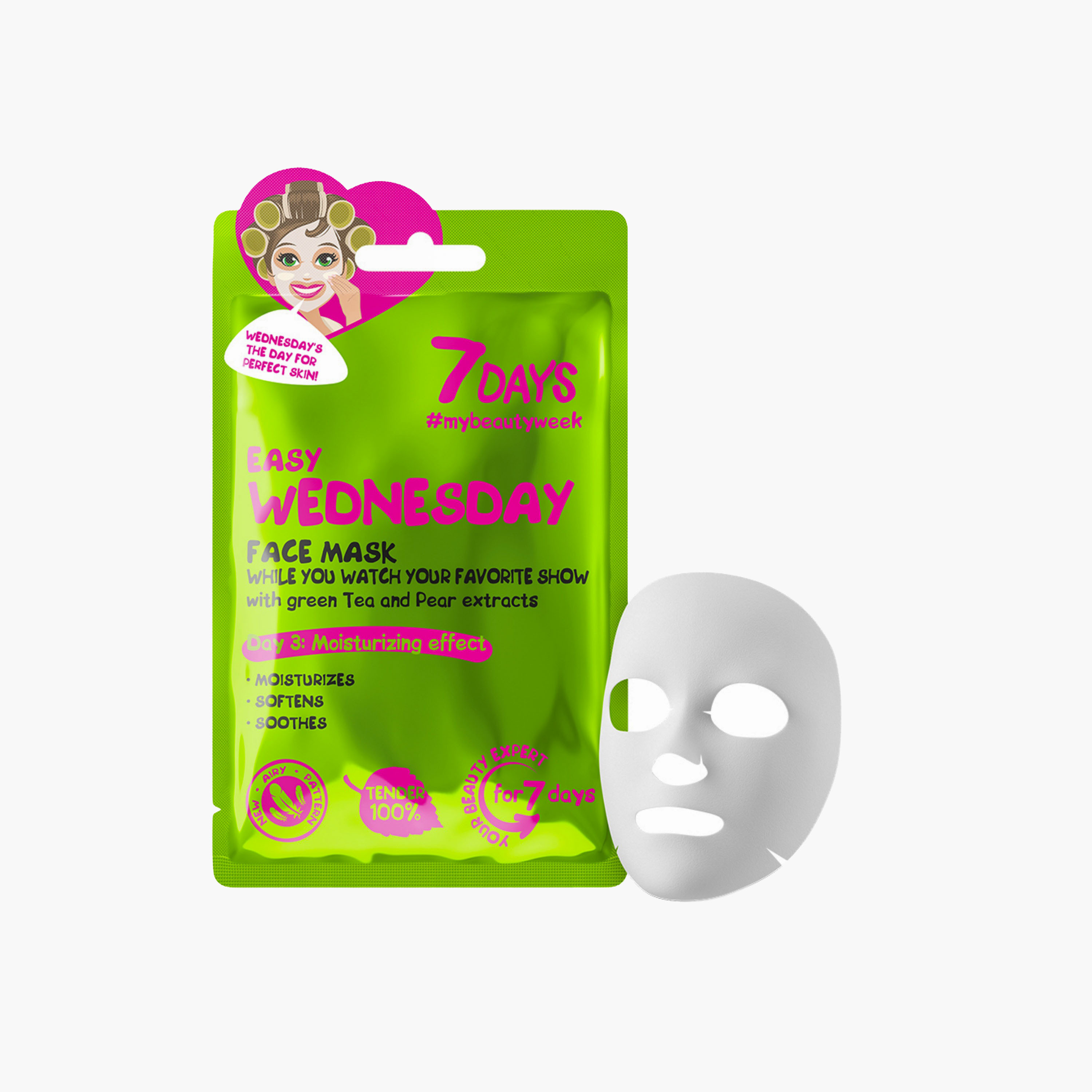 7days Moisturising Face Mask Green Tea-beautyandpersonalcare-skin-masks-sheetmask-image-1