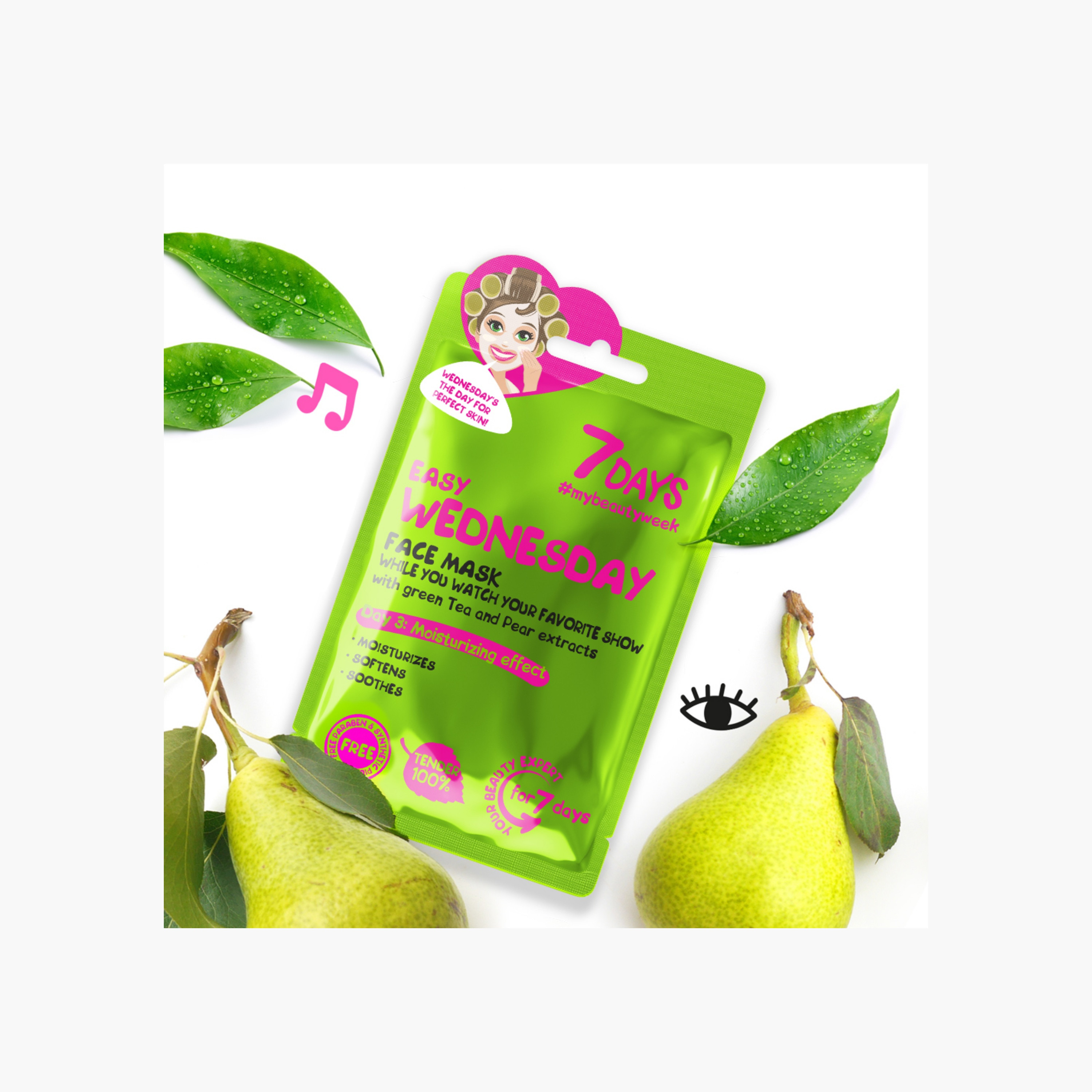 7days Moisturising Face Mask Green Tea-beautyandpersonalcare-skin-masks-sheetmask-image-2
