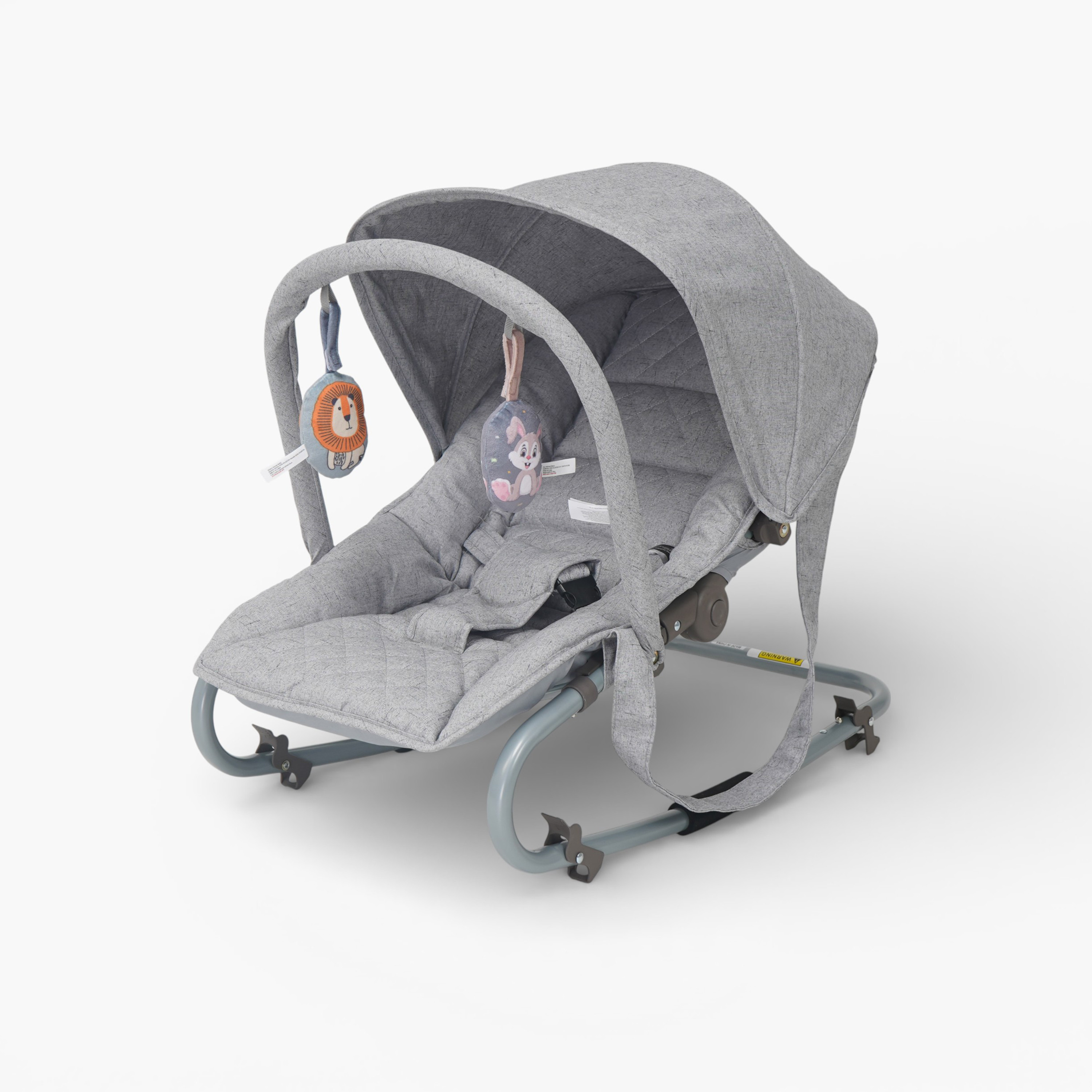Juniors Coral Rocker with Canopy and Toy Bar-baby-infantactivity-rockers-image-1