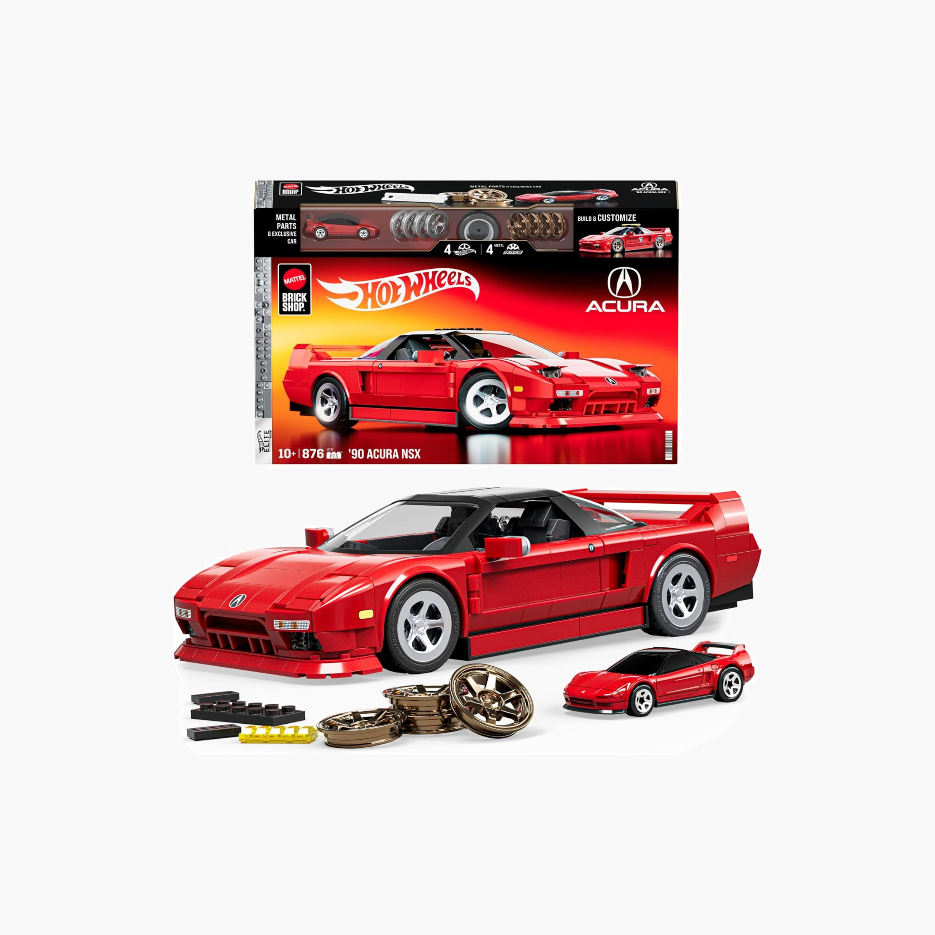 Hot Wheels Mattel Brick Shop Elite Acura NSX Toy-toys-buildingblocks-blocks-image-1