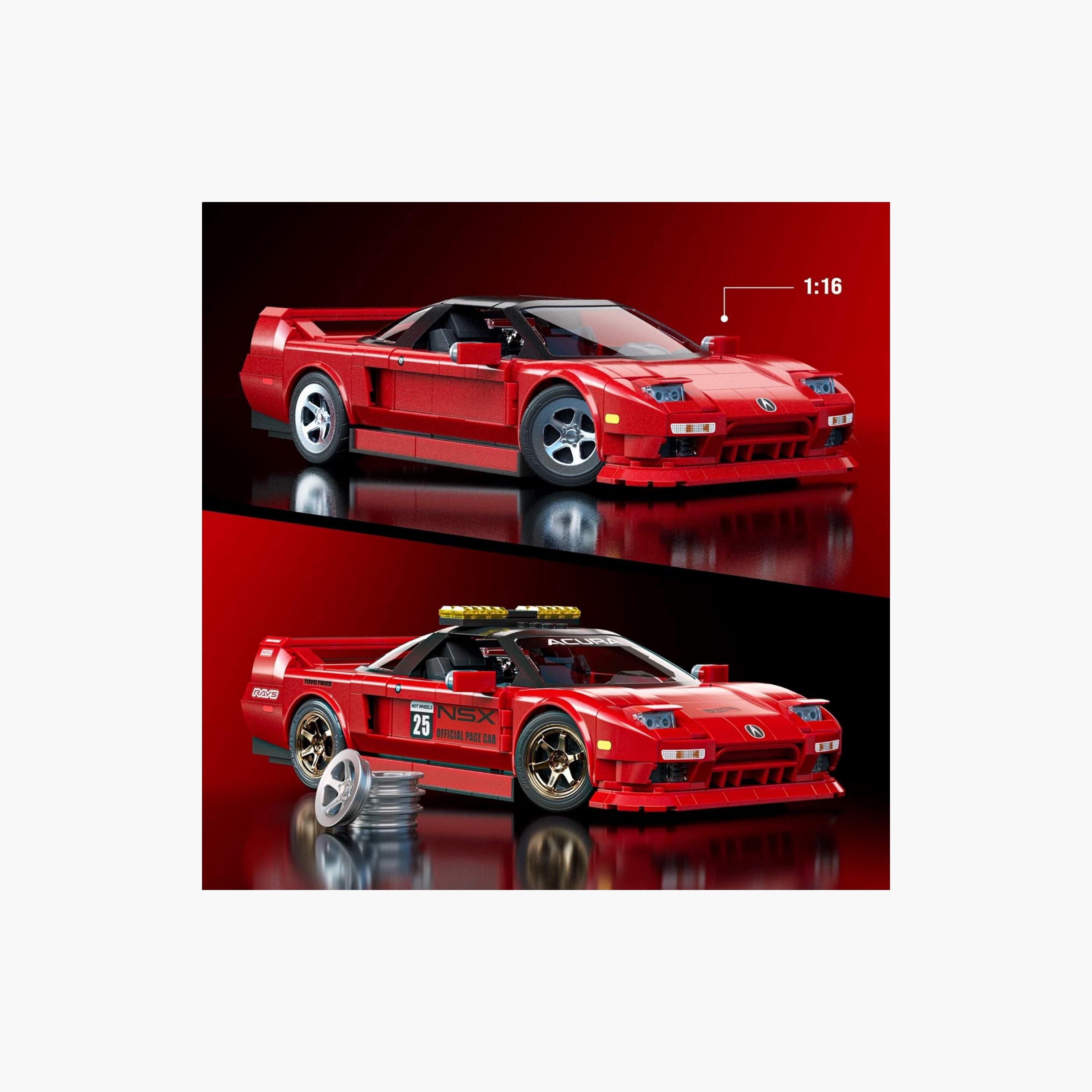 Hot Wheels Mattel Brick Shop Elite Acura NSX Toy-toys-buildingblocks-blocks-image-6