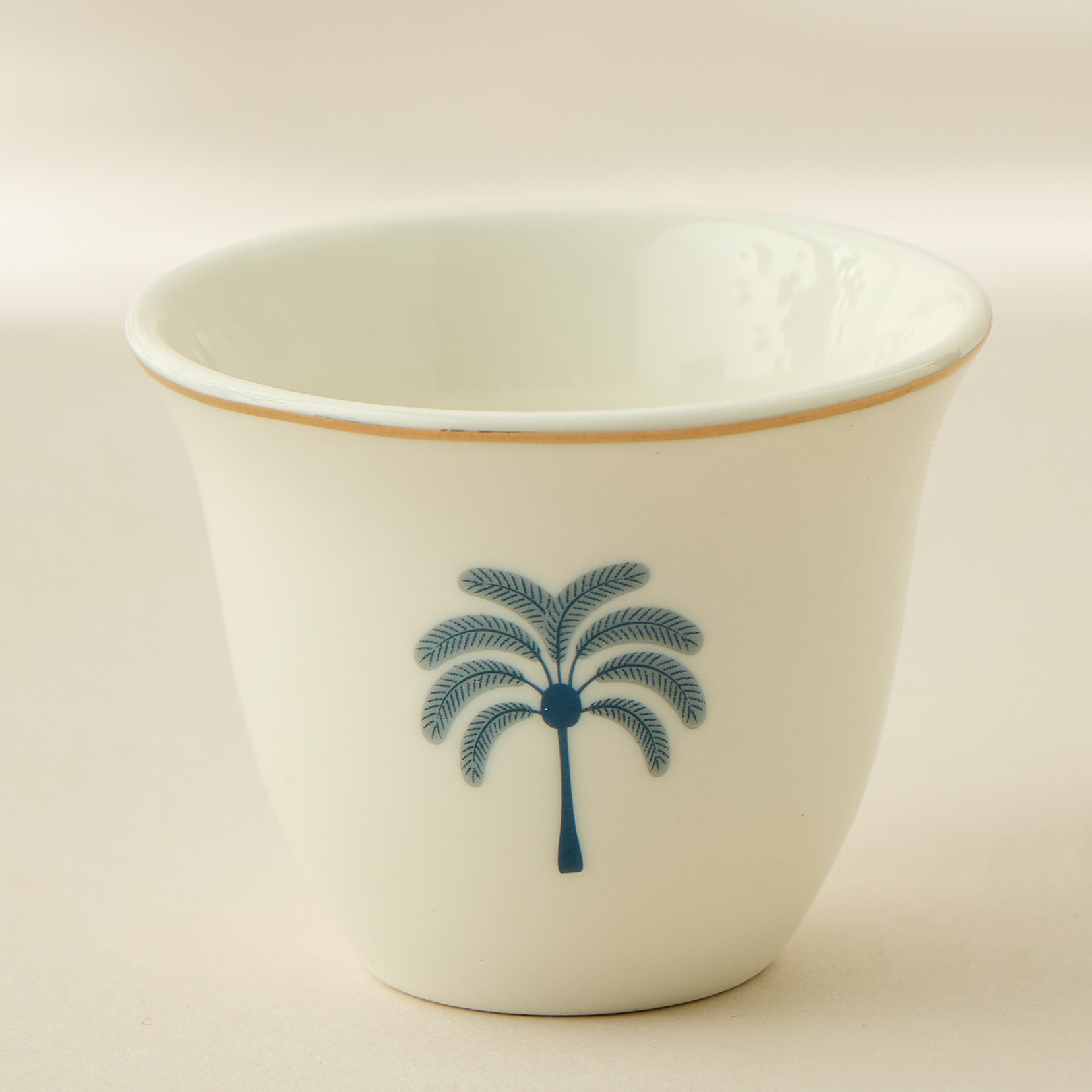 Palm Tree Print New Bone China Kahwa Cup - Set of 12-household-dining-teaandcoffee-teaandcoffeesets-image-2