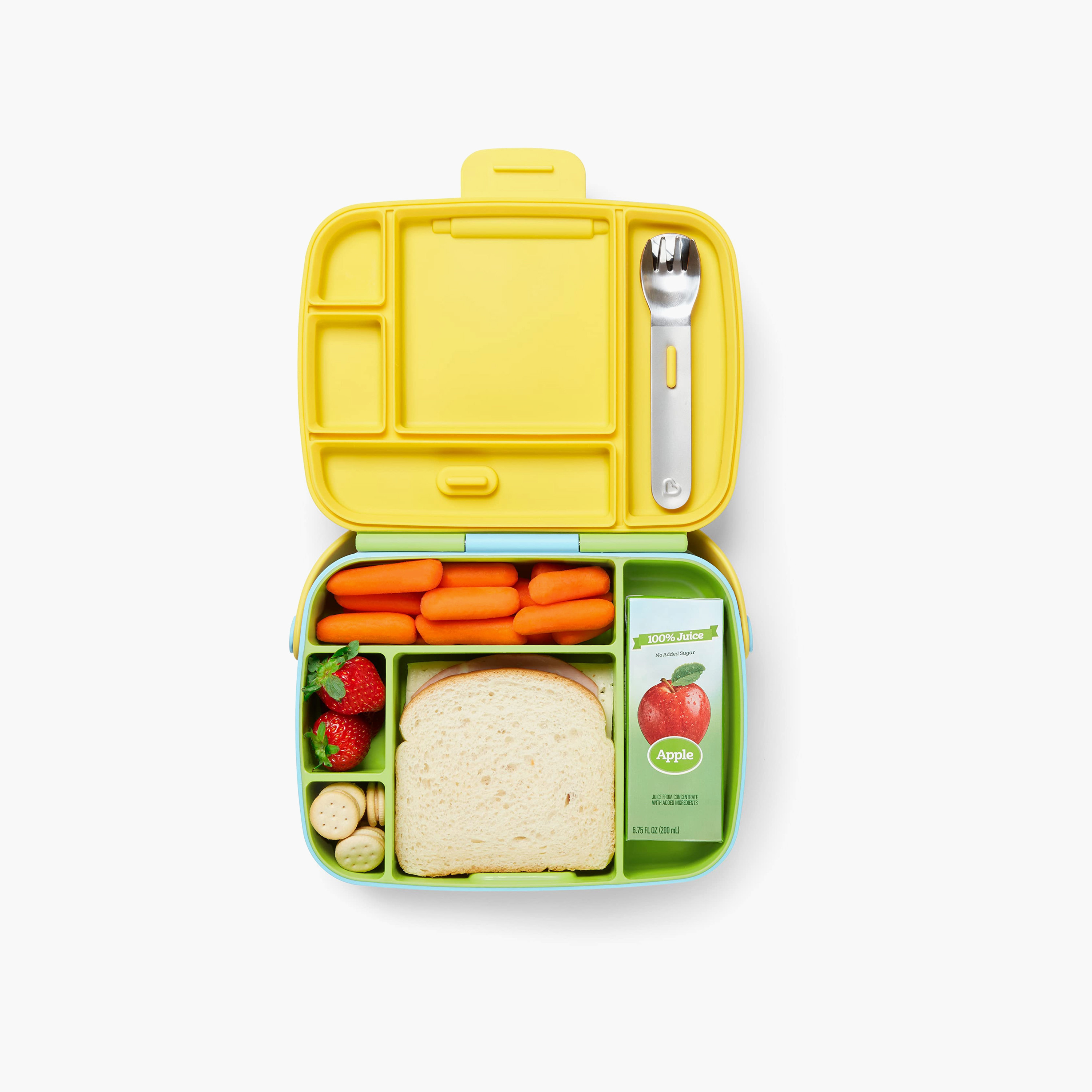 Munchkin Bento Lunch Box with Spoon and Fork, BPA-Free-baby-feeding-mealtimeessentials-image-2
