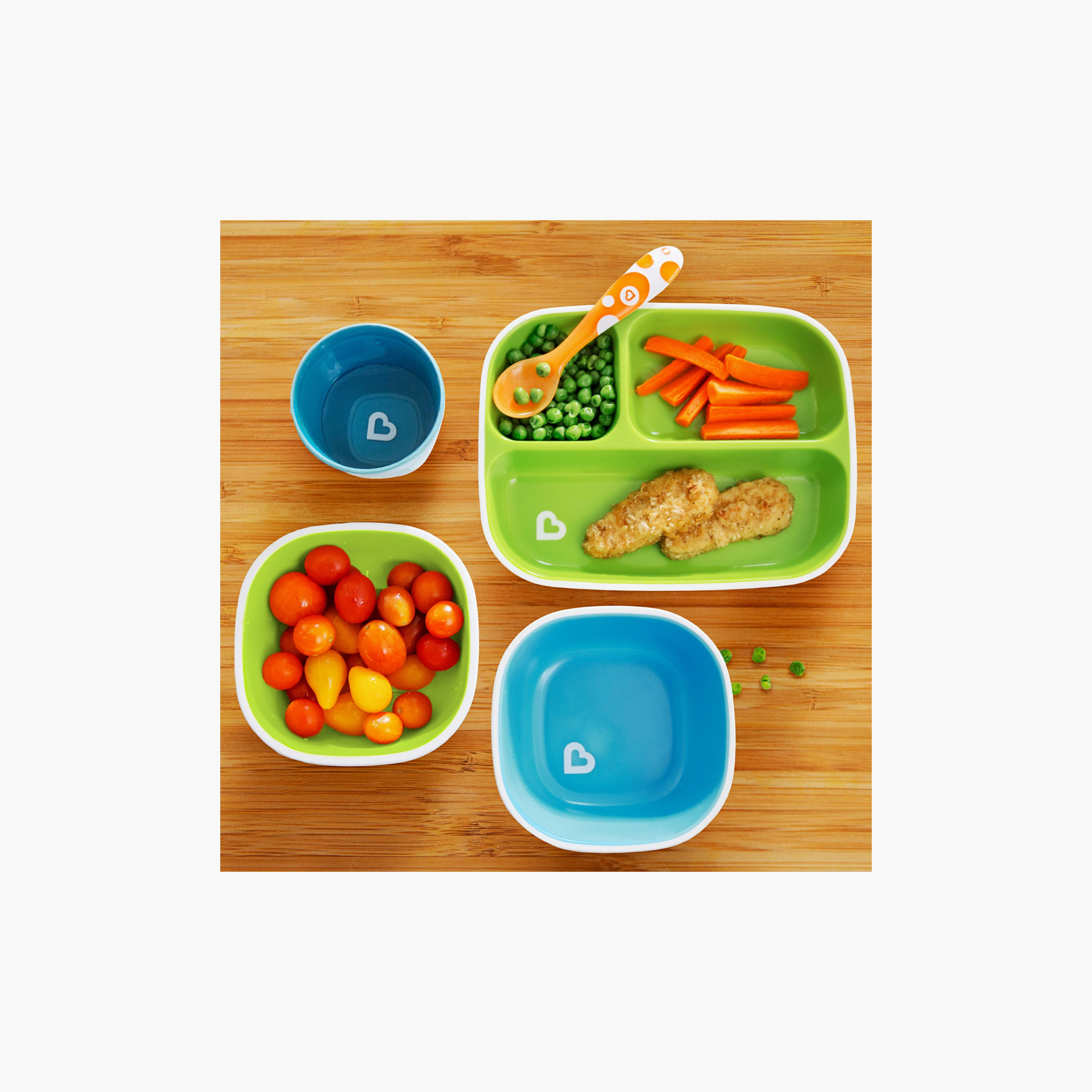 Set of 4 Munchkin Mealtime Set with Bowl, Plate, BPA Free-baby-feeding-mealtimeessentials-image-6