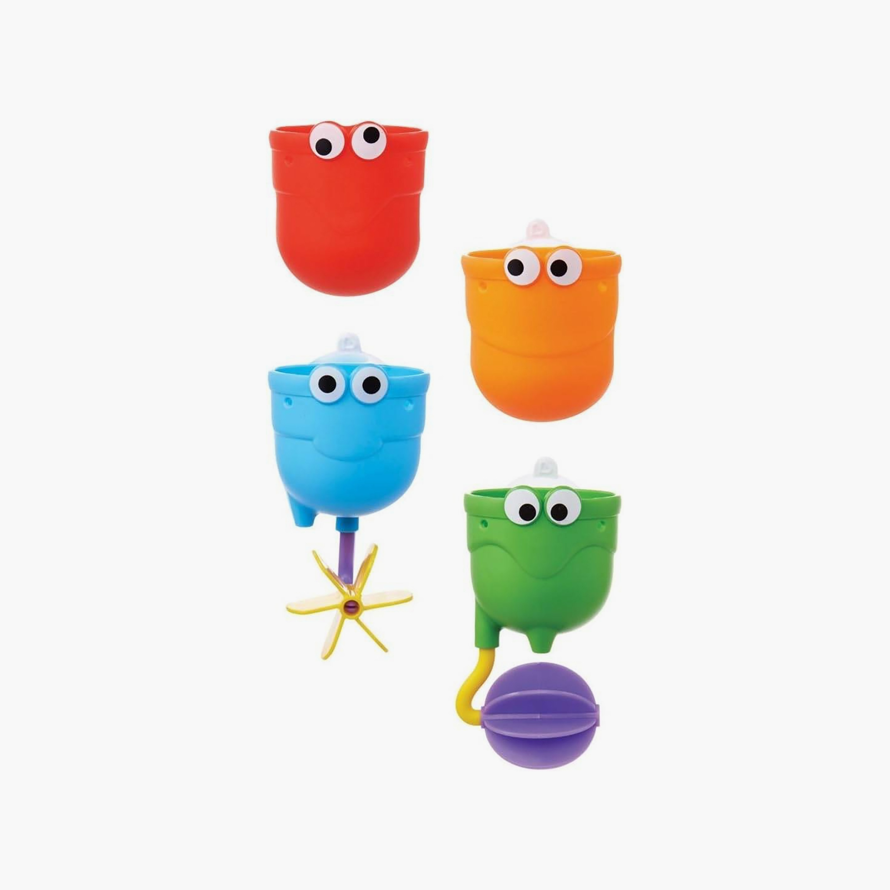 مجموعة ألعاب حمام 4 قطع قابلة للتكديس فولز من مونشكين-beautyandpersonalcare-babycare-bathaccessories-image-5