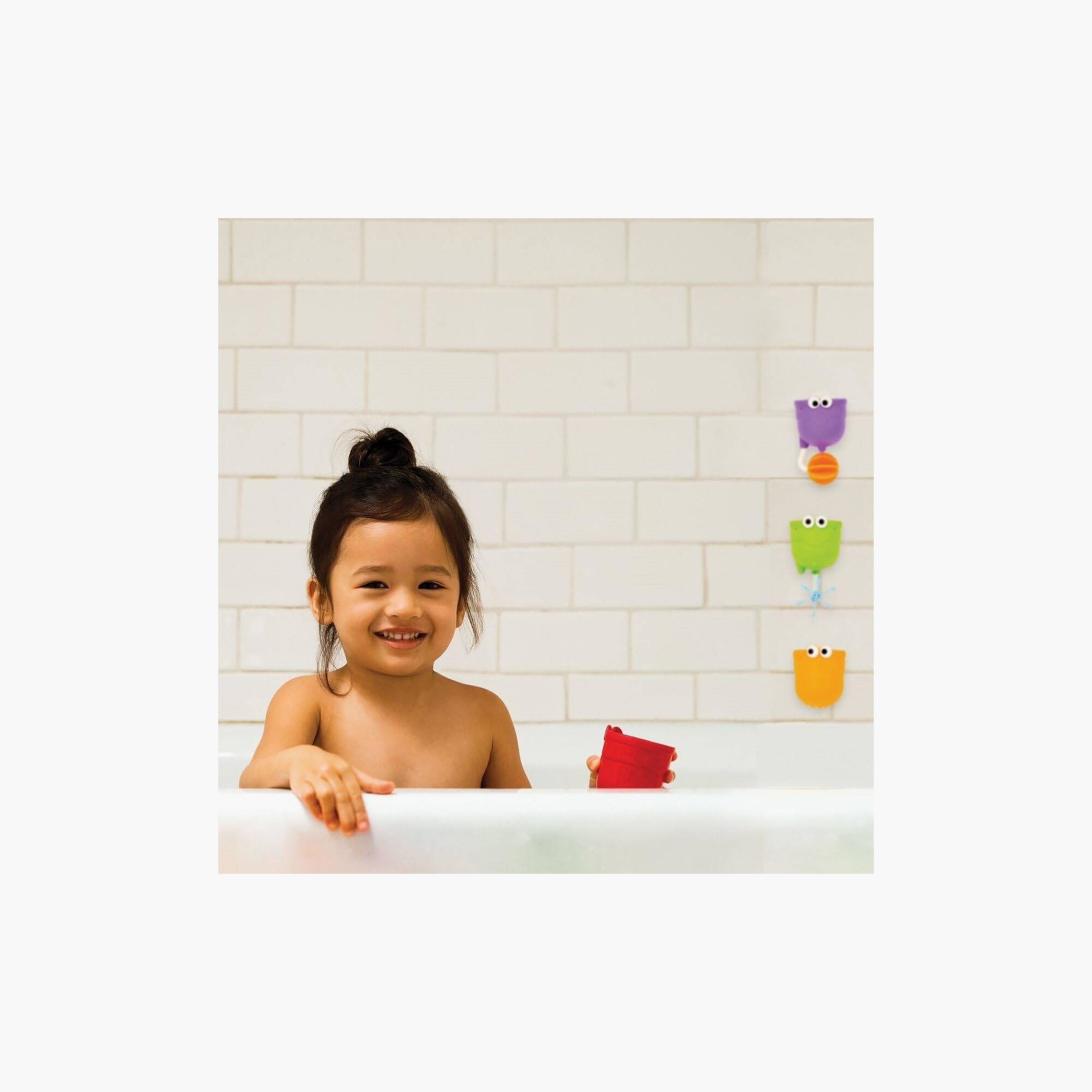 مجموعة ألعاب حمام 4 قطع قابلة للتكديس فولز من مونشكين-beautyandpersonalcare-babycare-bathaccessories-image-2