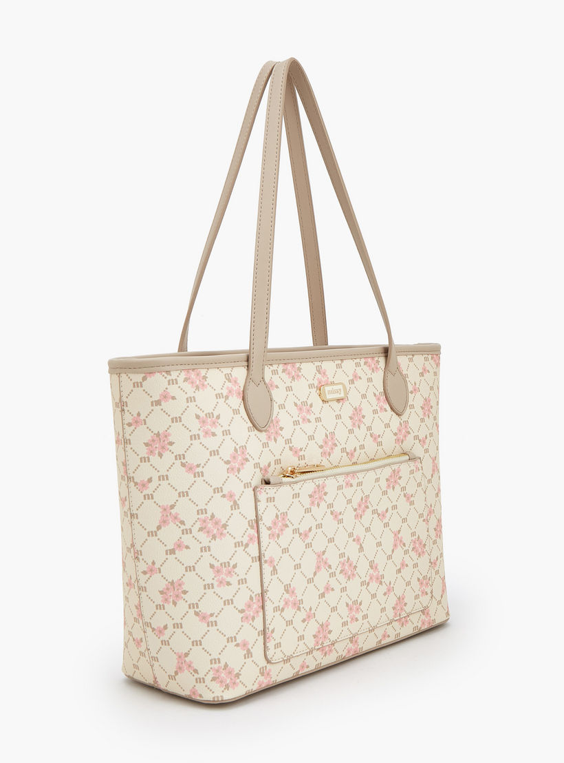 شنطة توتي بمقابض مزدوجة وطبعات مونوجرام من ميسي-women-bagsandwallets-handbags-image-2
