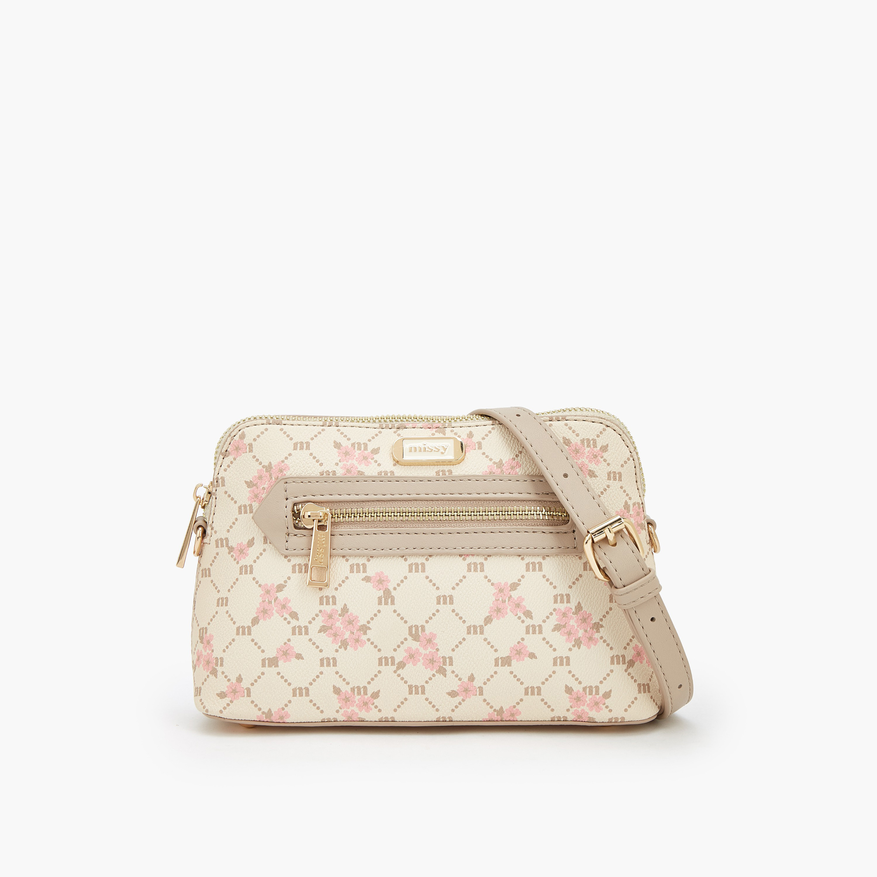 شنطة كروس بودي بحزام قابل للتعديل وطبعات مونوجرام من ميسي-women-bagsandwallets-handbags-image-2