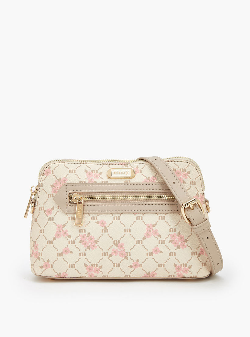 شنطة كروس بودي بحزام قابل للتعديل وطبعات مونوجرام من ميسي-women-bagsandwallets-handbags-image-2