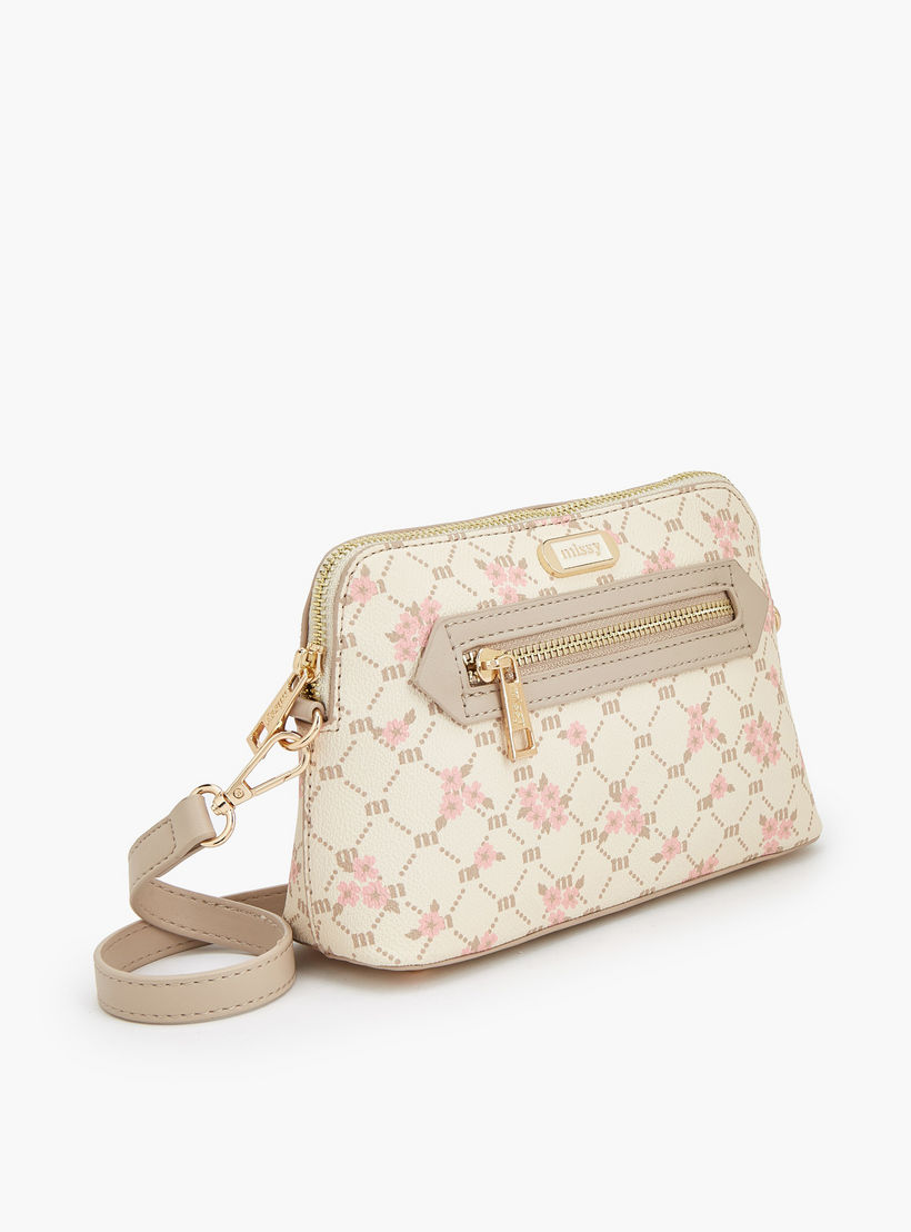 شنطة كروس بودي بحزام قابل للتعديل وطبعات مونوجرام من ميسي-women-bagsandwallets-handbags-image-4