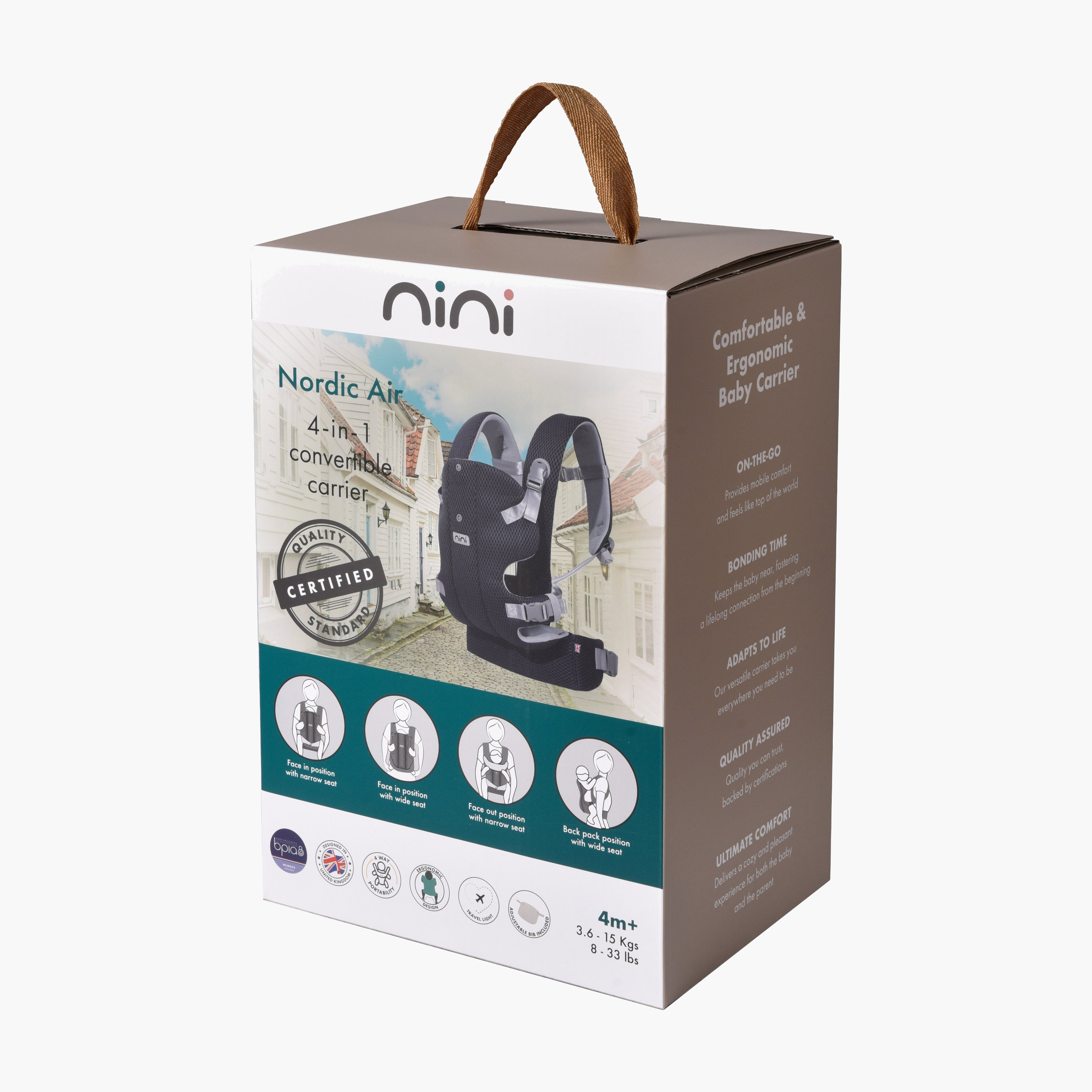 Nini Nordic Air Baby Carrier with Easy Wipe Bib-baby-gear-babycarriers-image-18