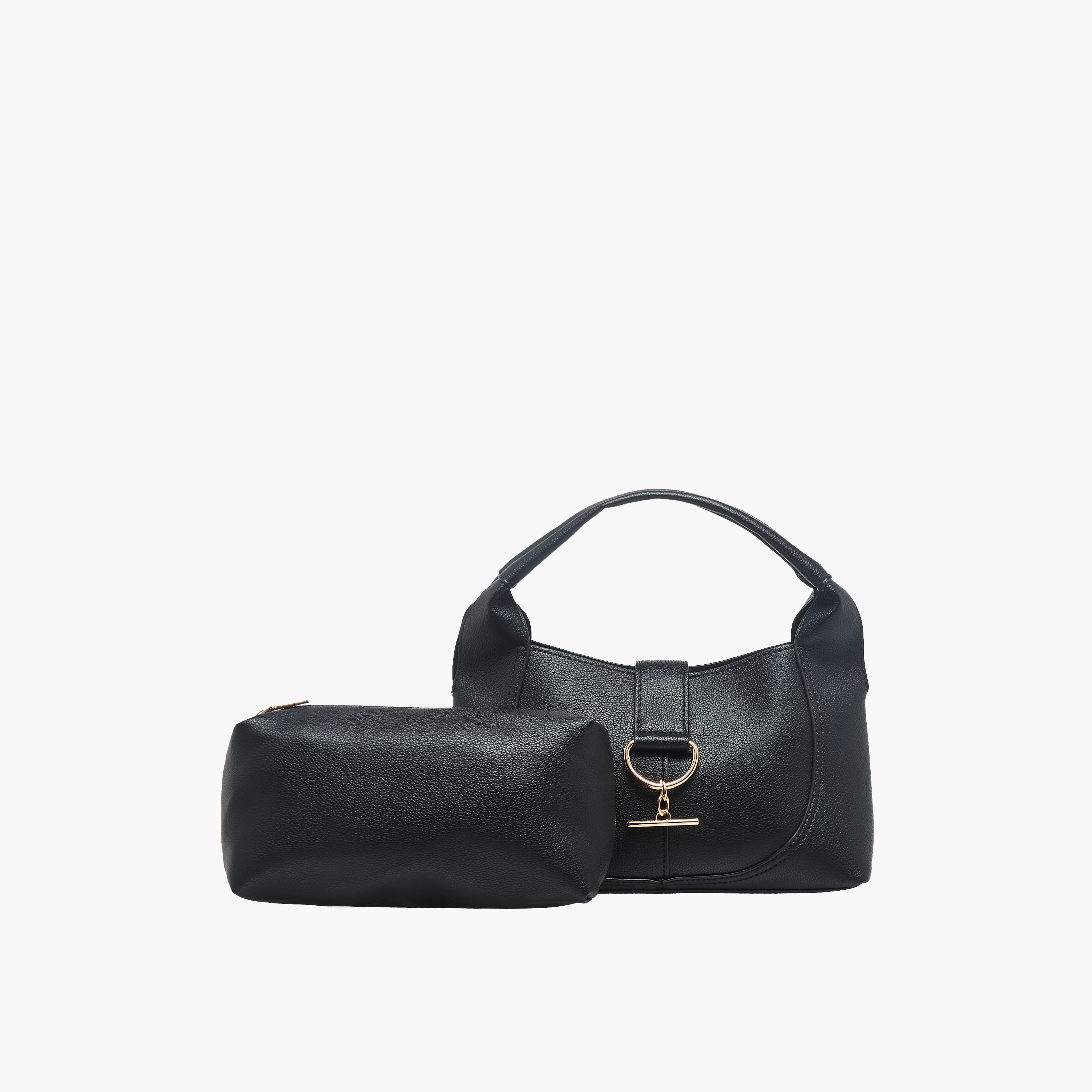 شنطة هوبو بارزة الملمس مع شنطة صغيرة من ساشا توم-women-bagsandwallets-handbags-image-1