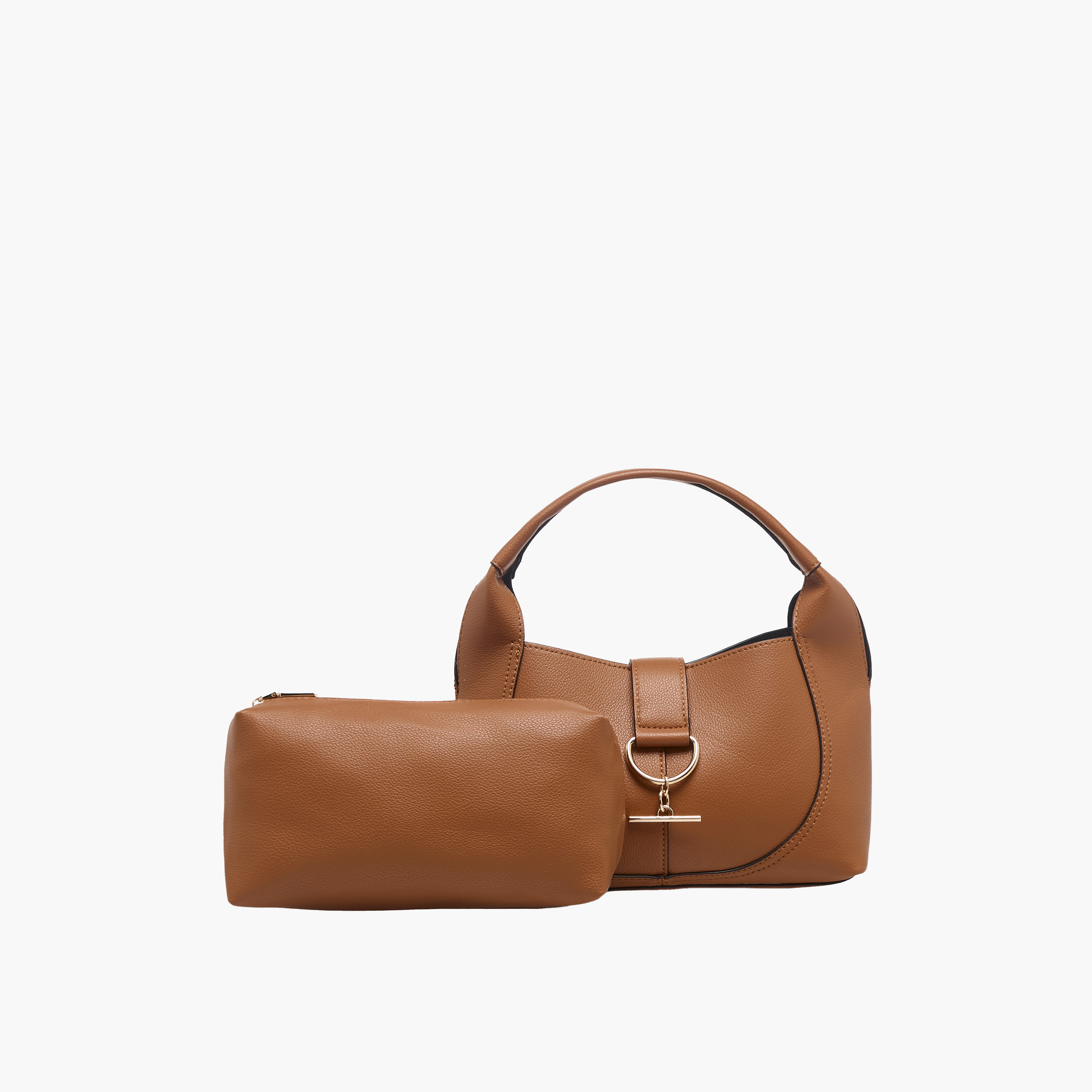شنطة هوبو بارزة الملمس مع شنطة صغيرة من ساشا توم-women-bagsandwallets-handbags-image-1