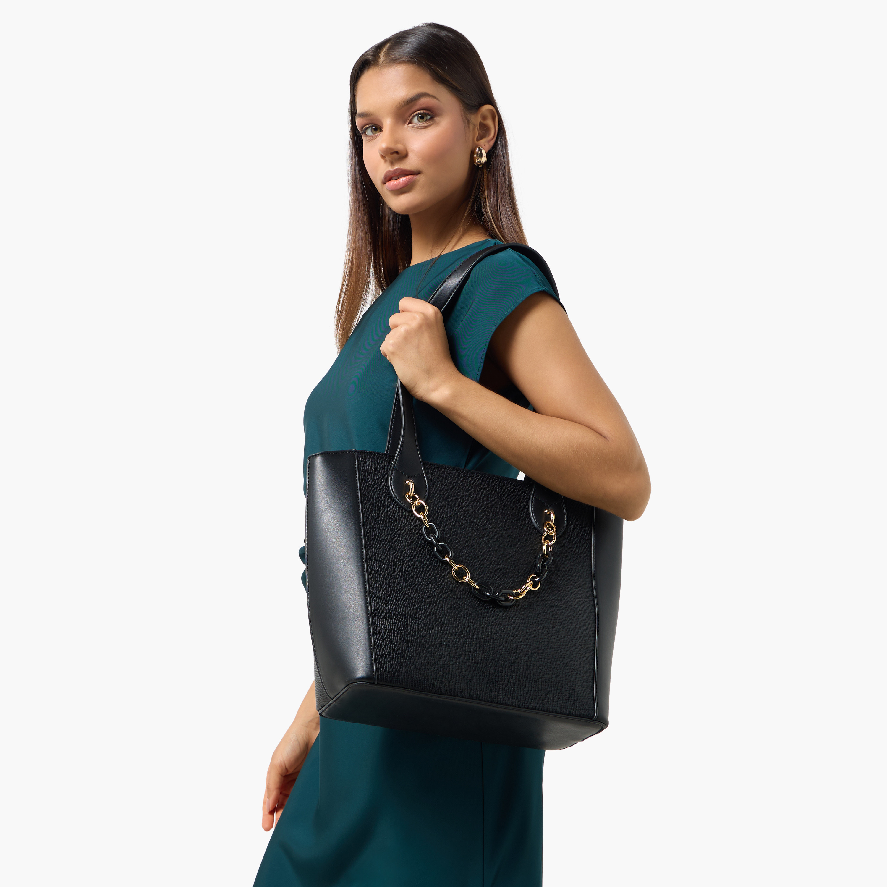 Sasha Tom Tote Bag with Chain Detail-women-bagsandwallets-handbags-image-2