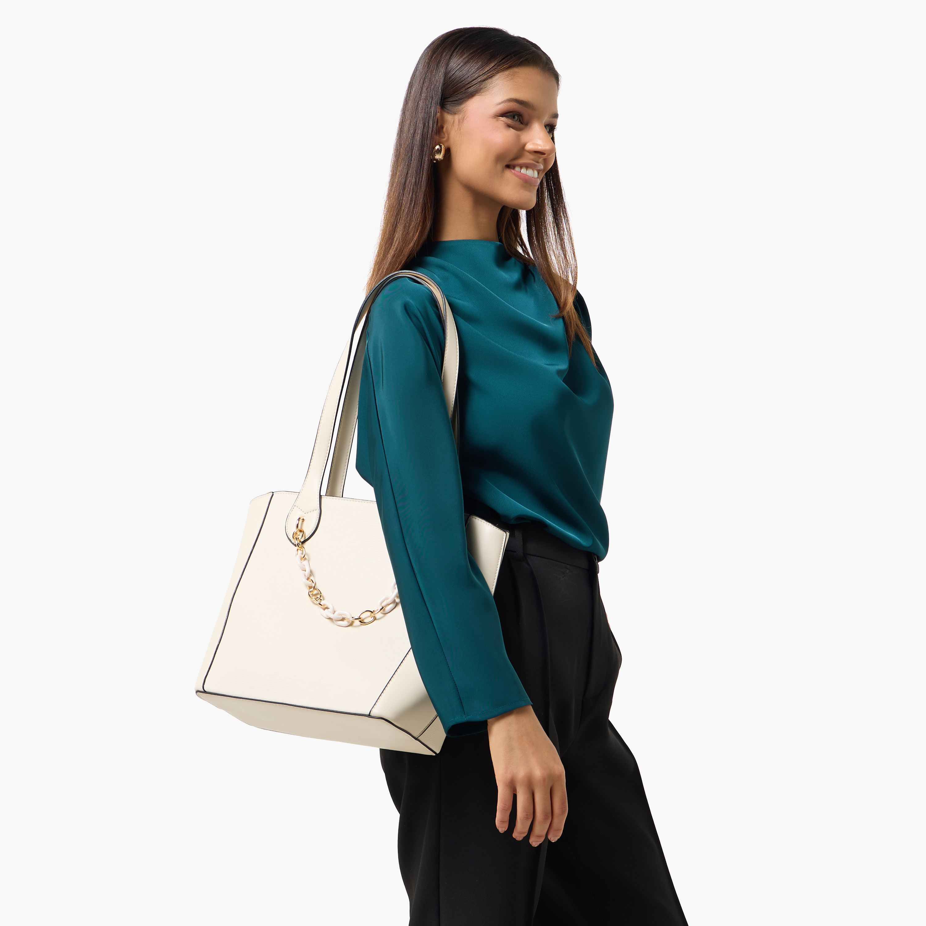 Sasha Tom Tote Bag with Chain Detail-women-bagsandwallets-handbags-image-2