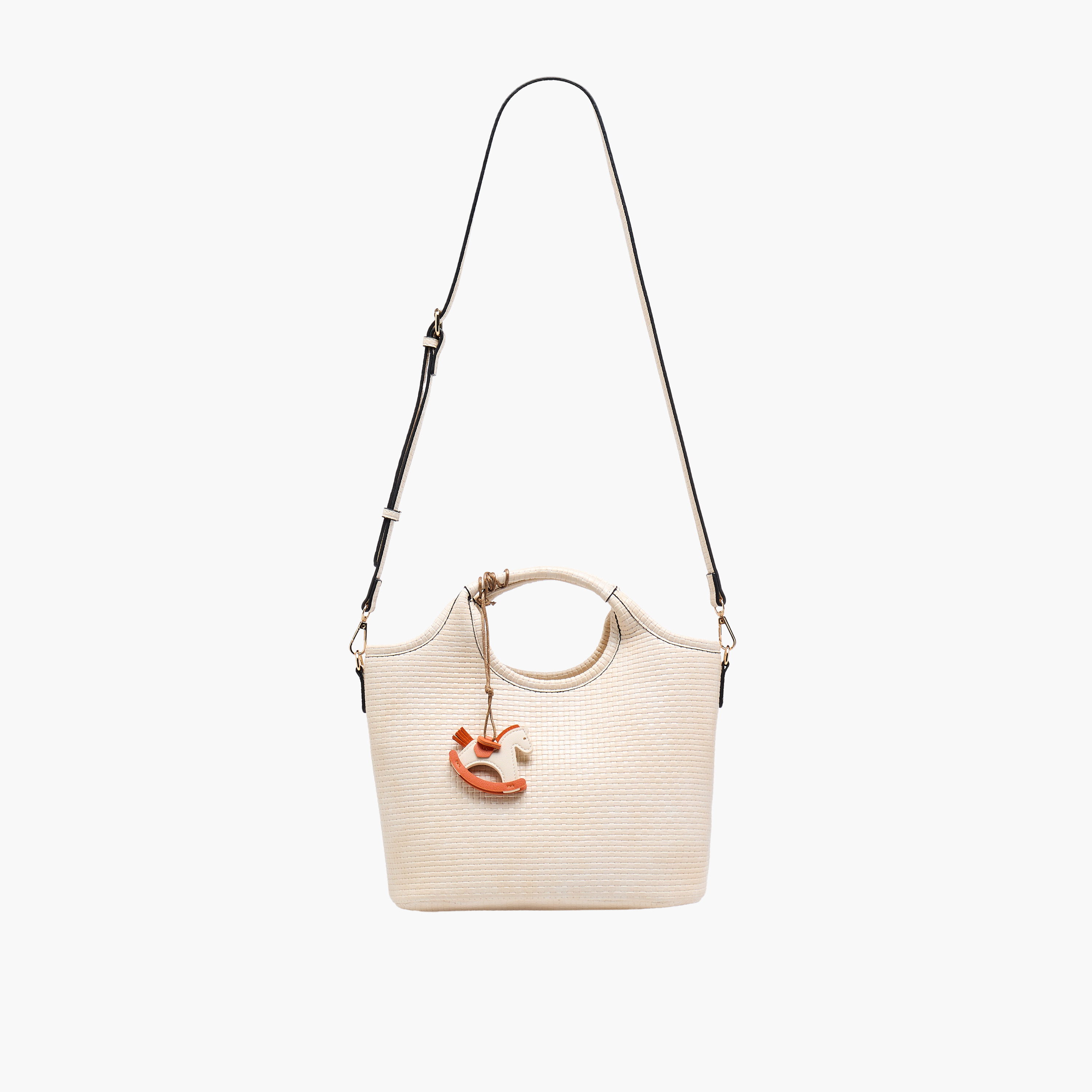 Sasha Tom Textured Hobo Bag with Rocking Horse Charm-women-bagsandwallets-handbags-image-3