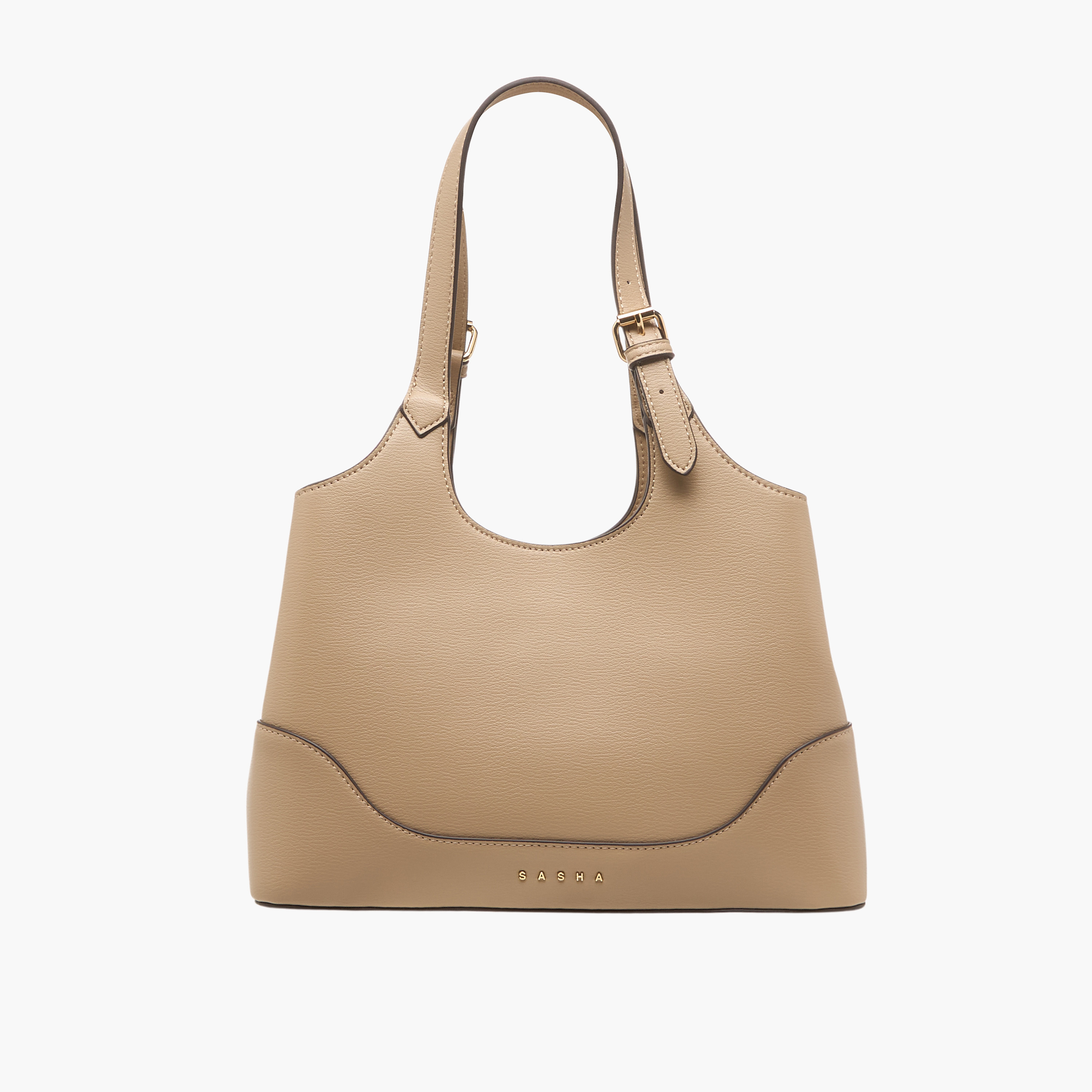 شنطة هوبو سادة بمقبض مزدوج كود من ساشا-women-bagsandwallets-handbags-image-1