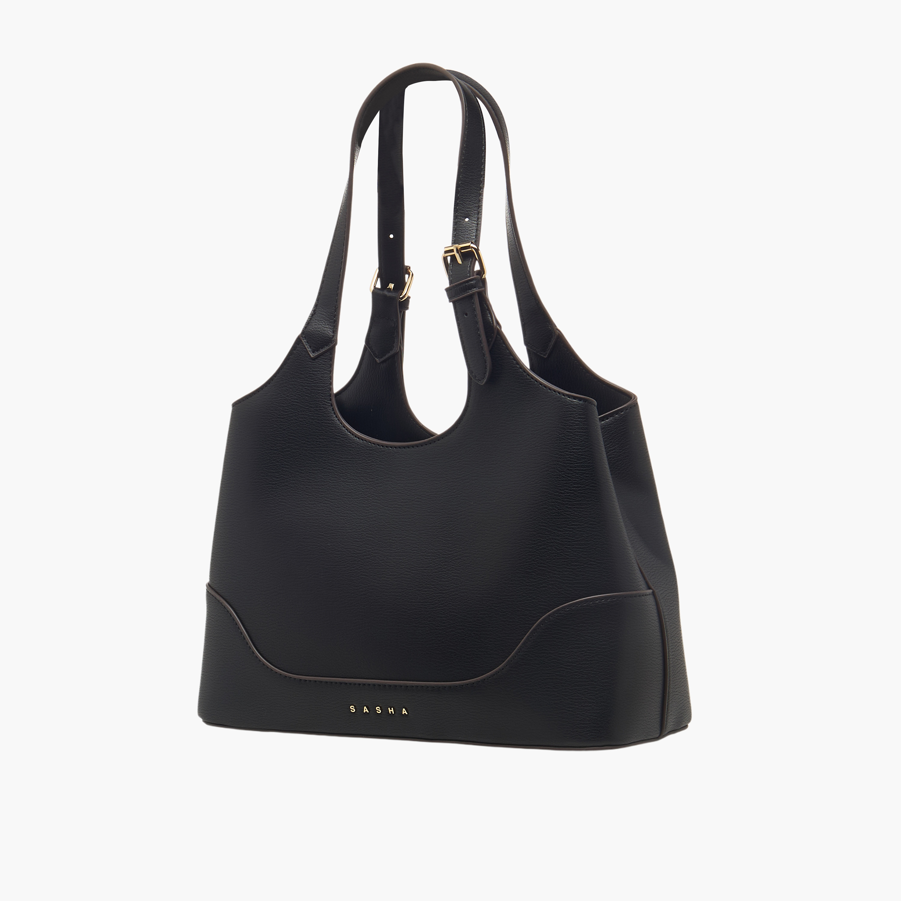 شنطة هوبو سادة بمقبض مزدوج كود من ساشا-women-bagsandwallets-handbags-image-3