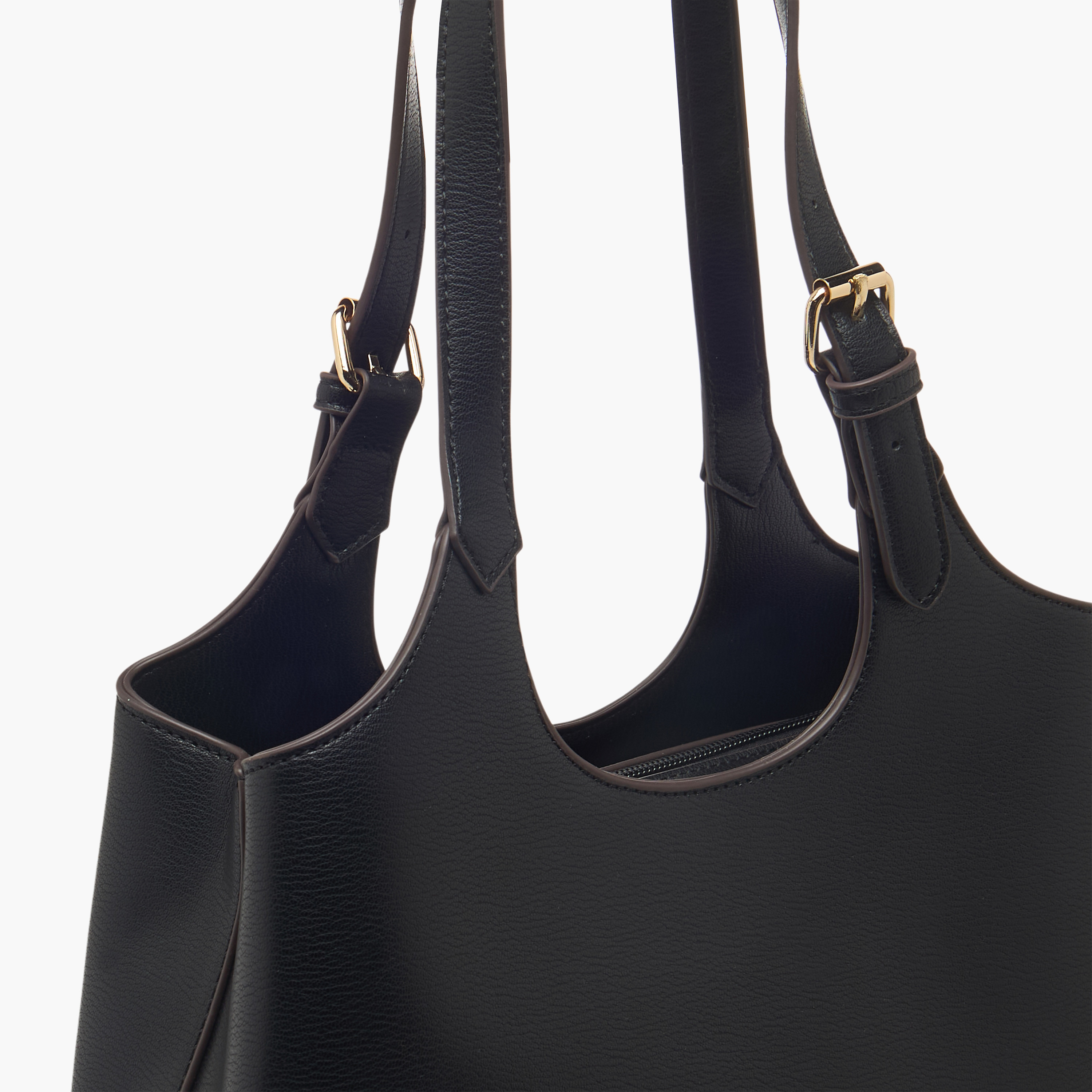 شنطة هوبو سادة بمقبض مزدوج كود من ساشا-women-bagsandwallets-handbags-image-5
