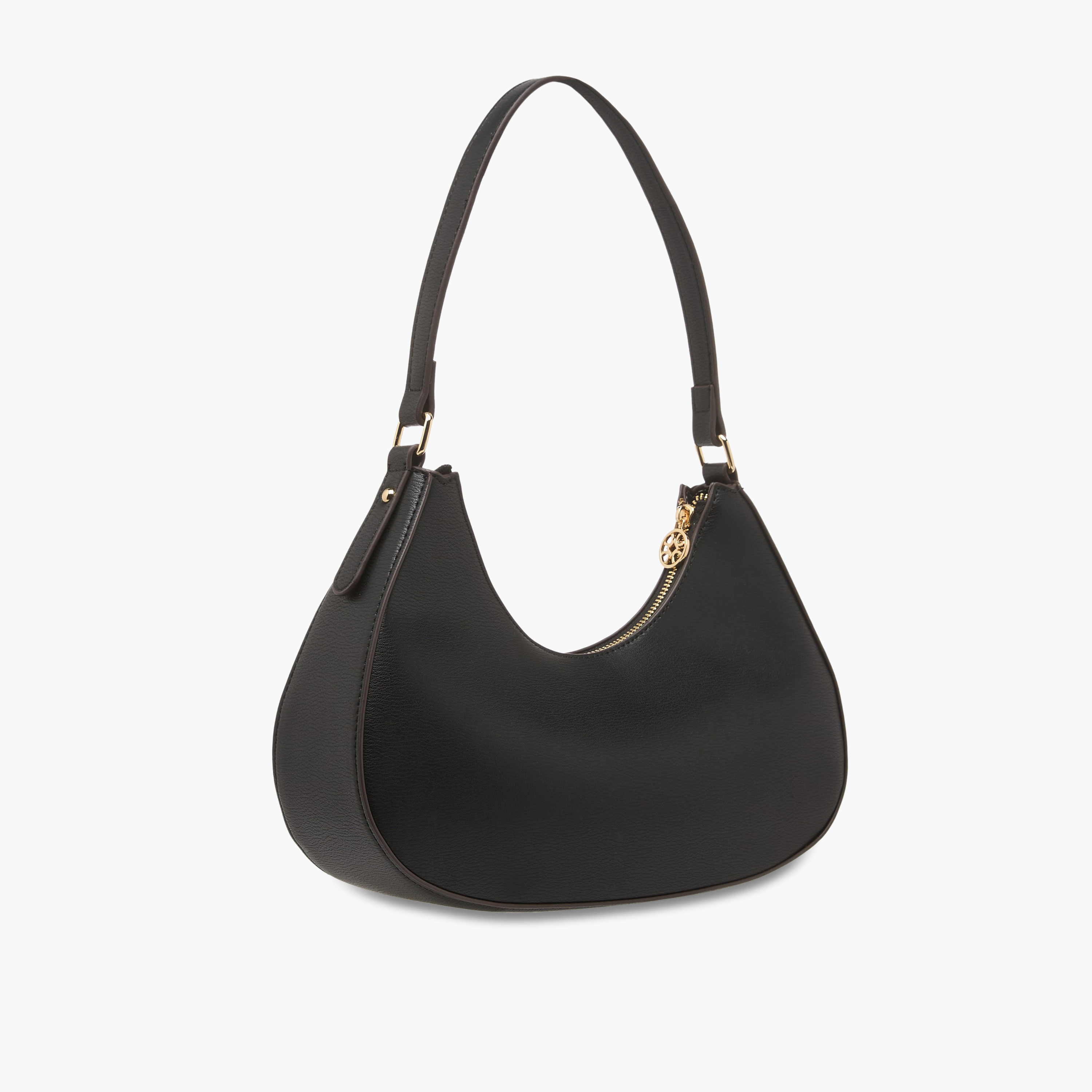 Sasha Kod Solid Baguette Bag with Zip Closure-women-bagsandwallets-handbags-image-4