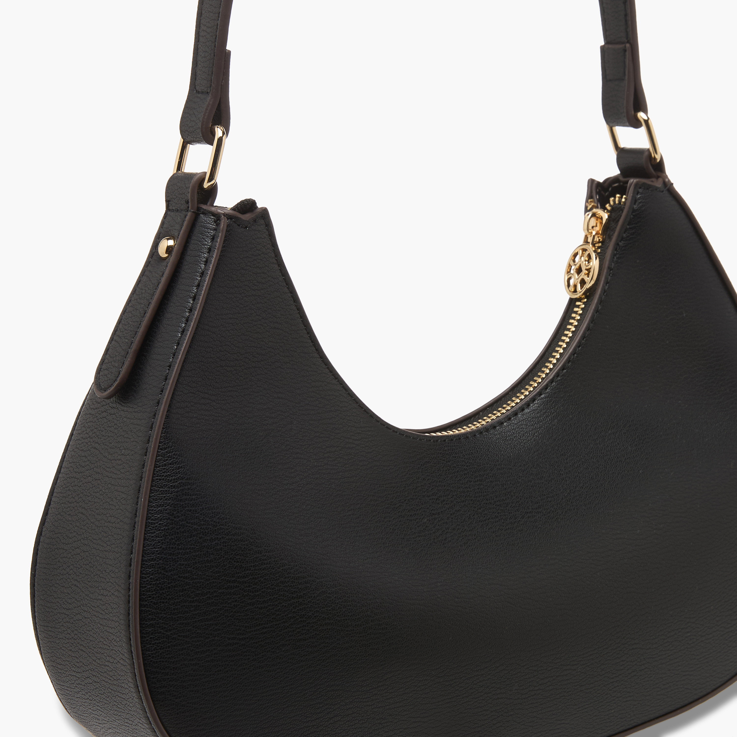 Sasha Kod Solid Baguette Bag with Zip Closure-women-bagsandwallets-handbags-image-6