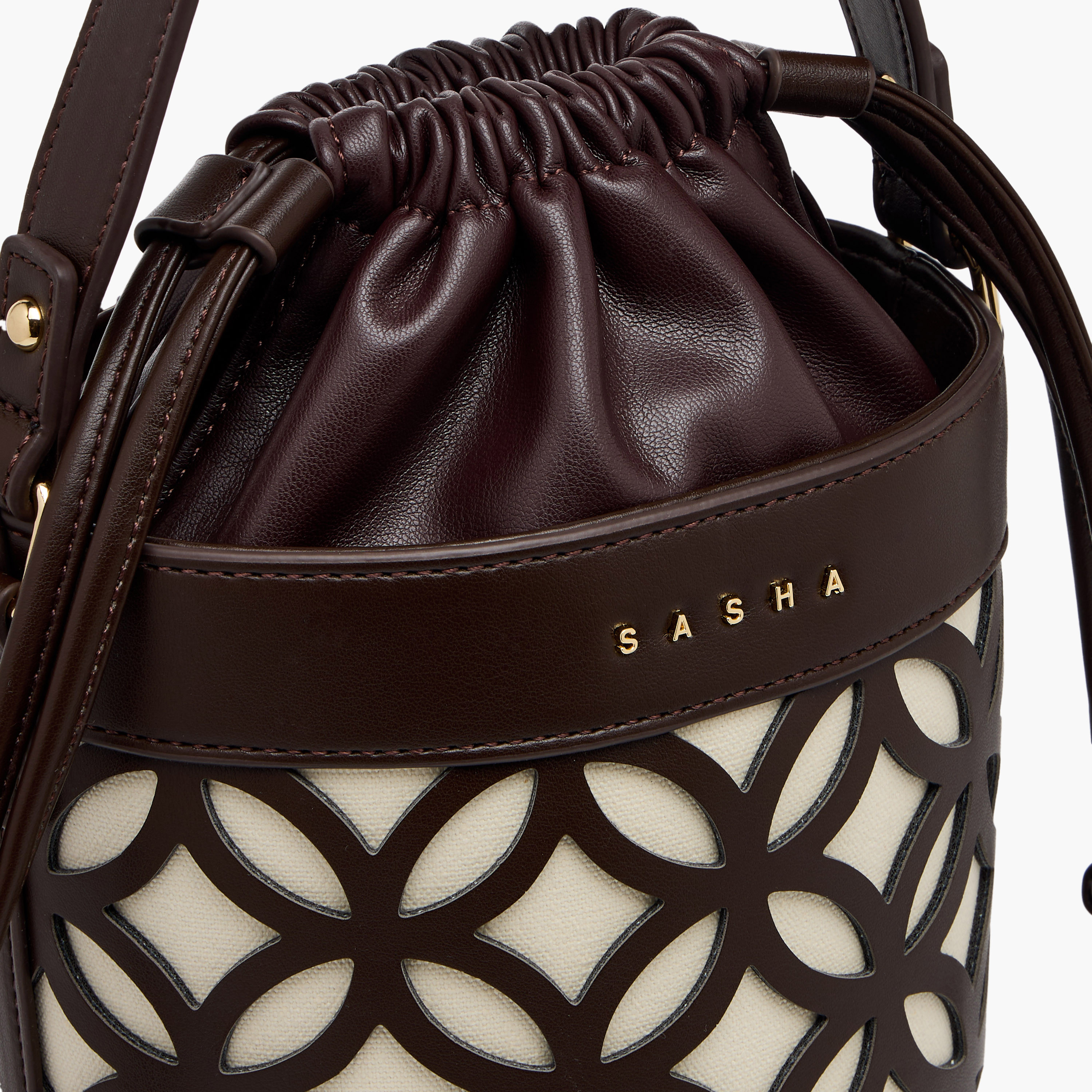 Sasha Kod Cutowork Detail Bucket Bag with Drawstring Closure-women-bagsandwallets-handbags-image-5