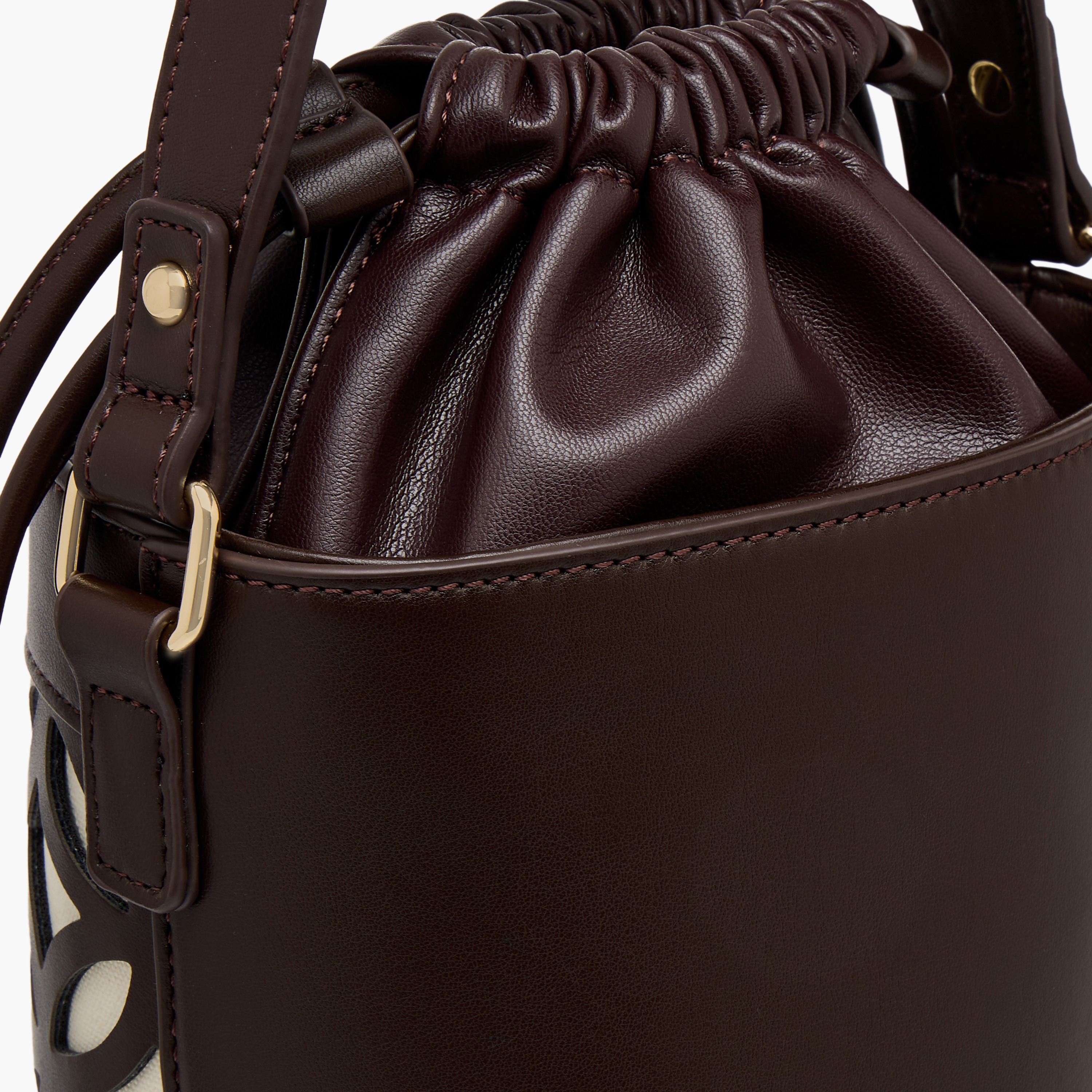 Sasha Kod Cutowork Detail Bucket Bag with Drawstring Closure-women-bagsandwallets-handbags-image-6