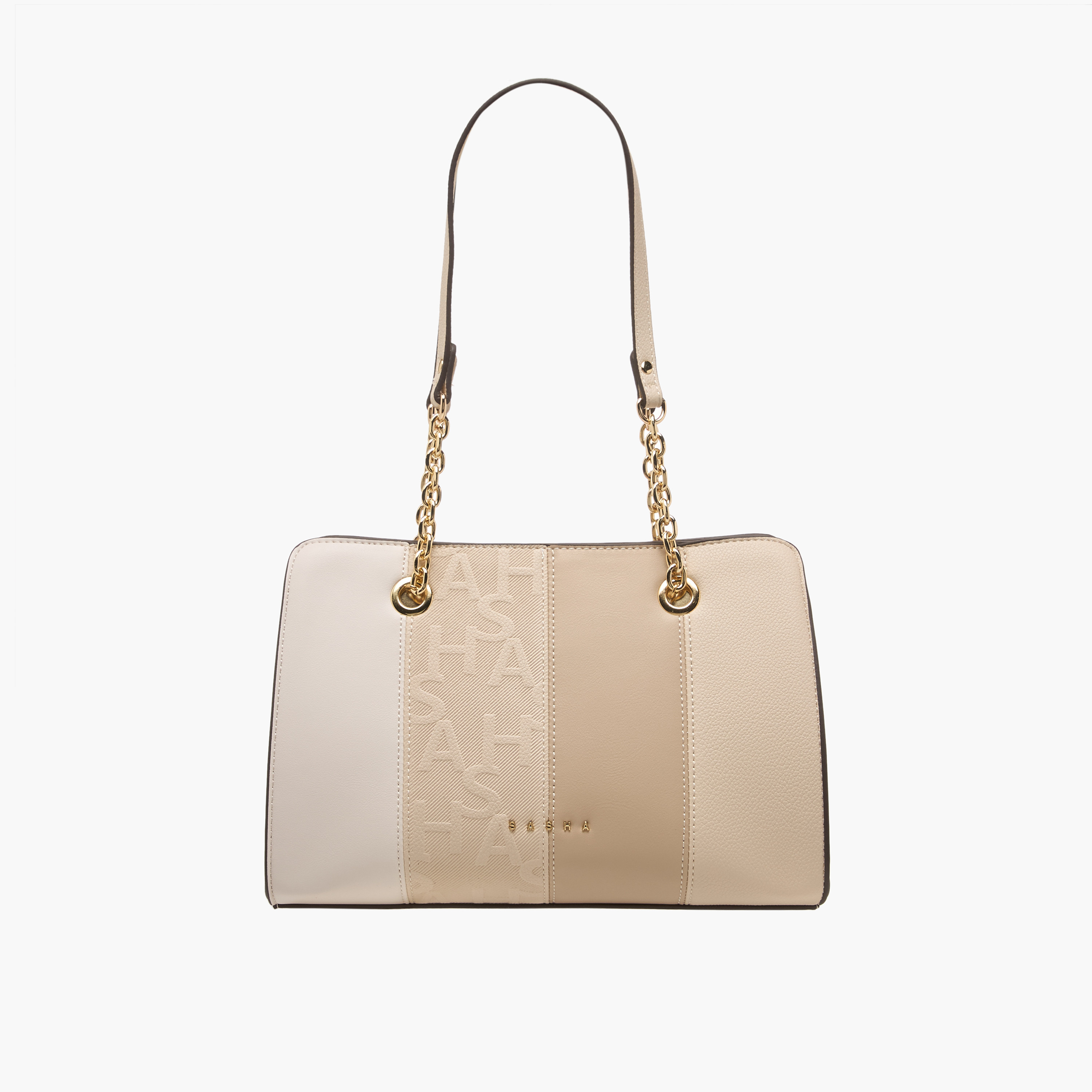 Sasha Kod 2-Piece Textured Tote Bag Set with Zip Closure-women-bagsandwallets-handbags-image-1