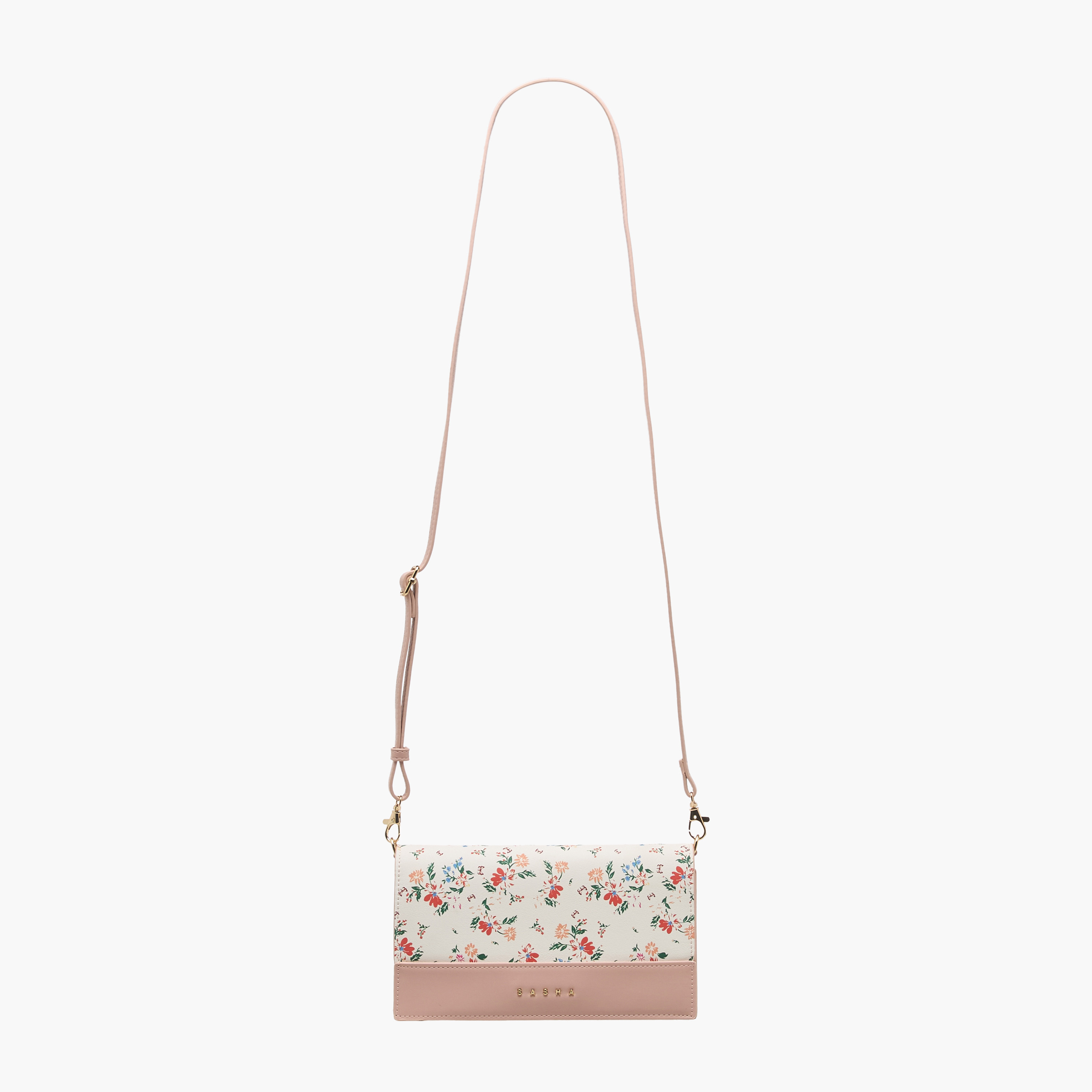 شنطة كروس بودي بطبعات زهور وإغلاق مغناطيسي من ساشا كود-women-bagsandwallets-handbags-image-3