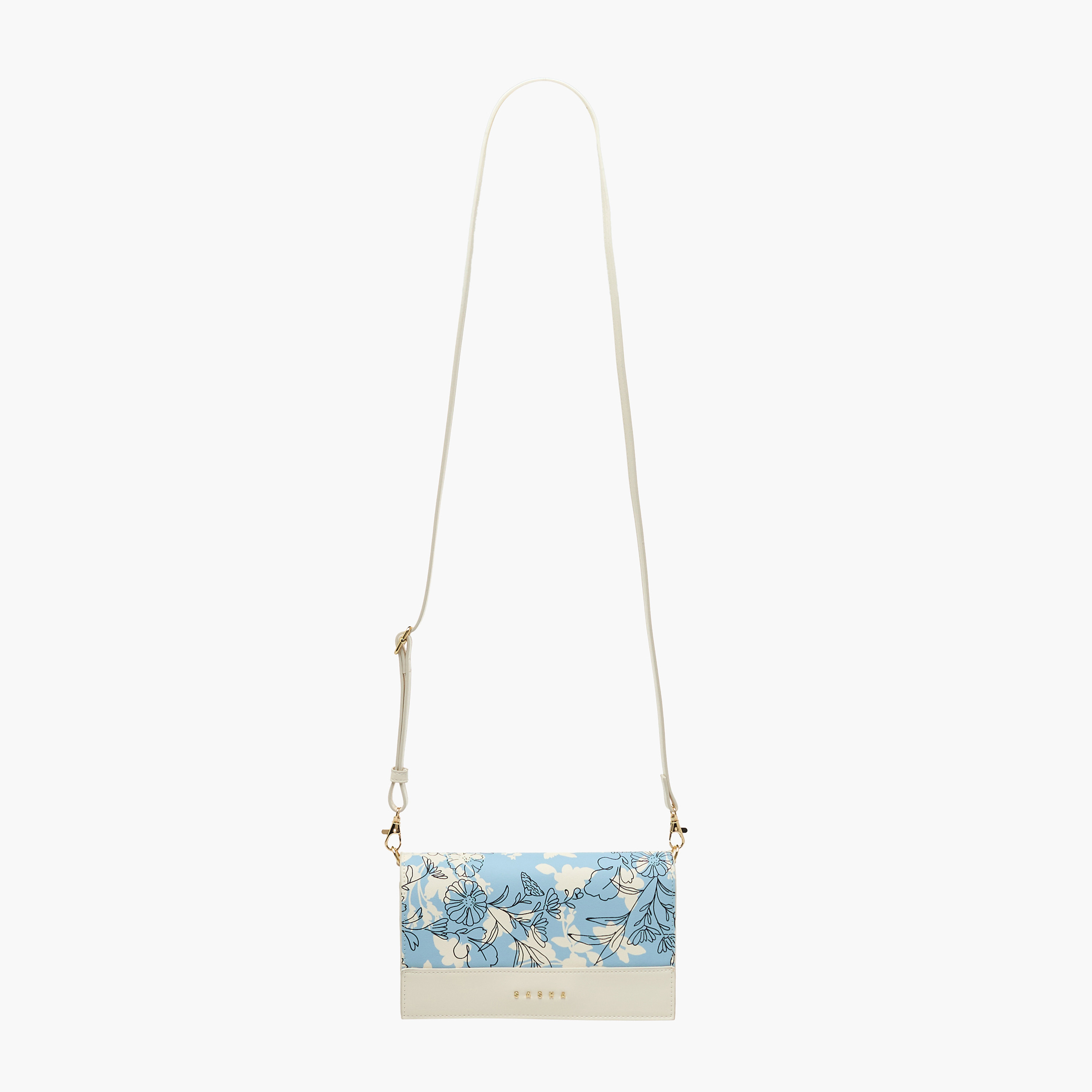 Sasha Kod Floral Print Crossbody Bag with Magnetic Closure-women-bagsandwallets-handbags-image-3