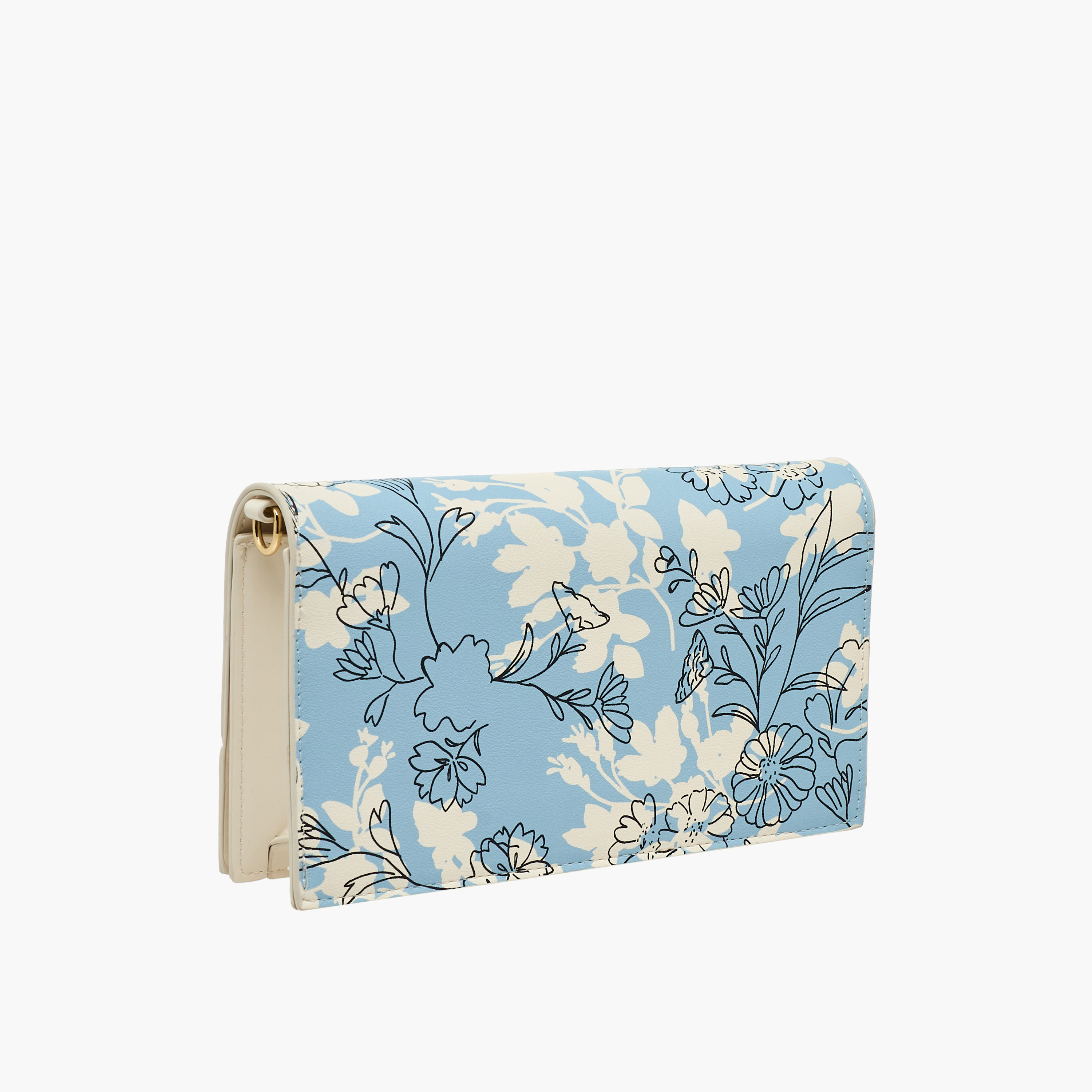 Sasha Kod Floral Print Crossbody Bag with Magnetic Closure-women-bagsandwallets-handbags-image-4