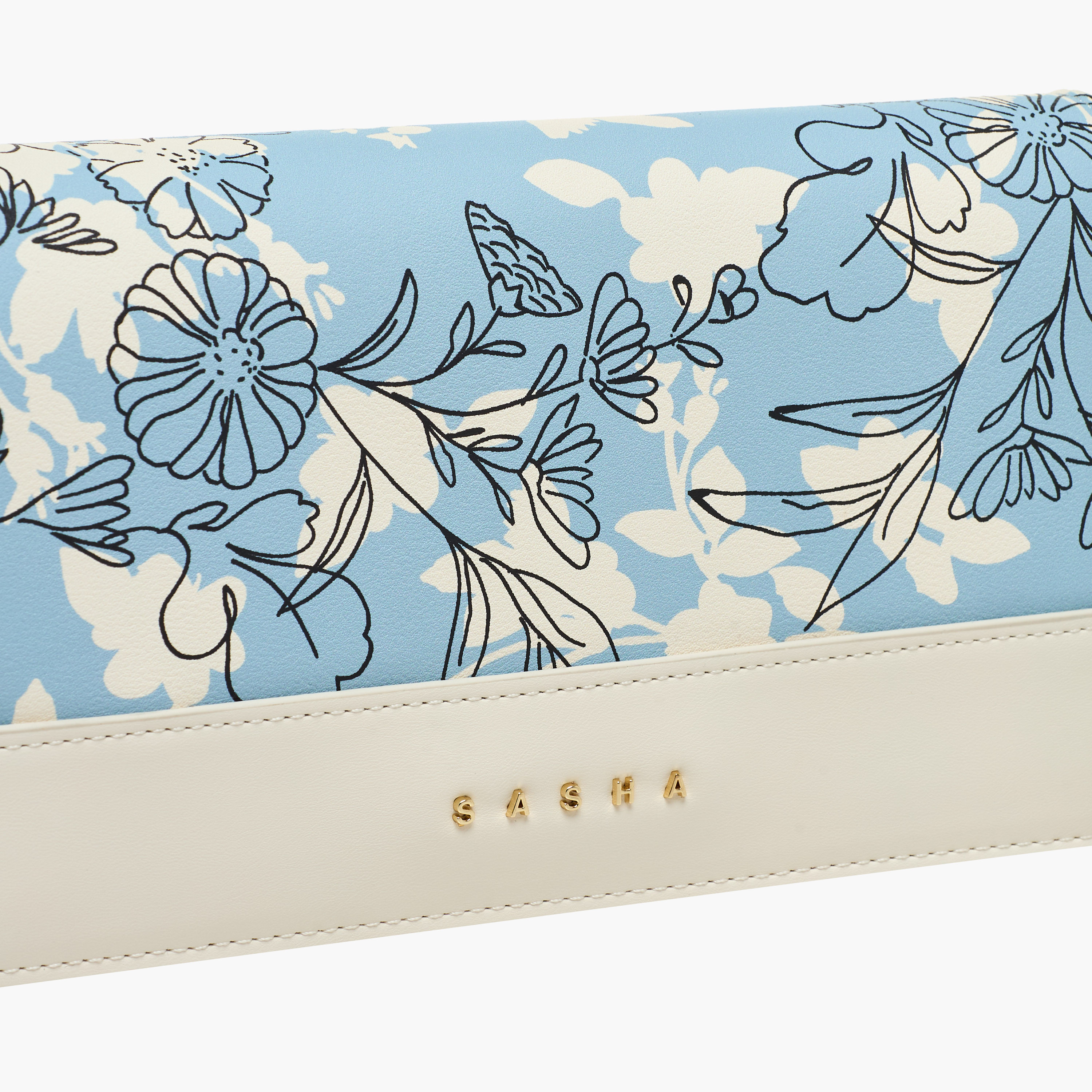 Sasha Kod Floral Print Crossbody Bag with Magnetic Closure-women-bagsandwallets-handbags-image-5